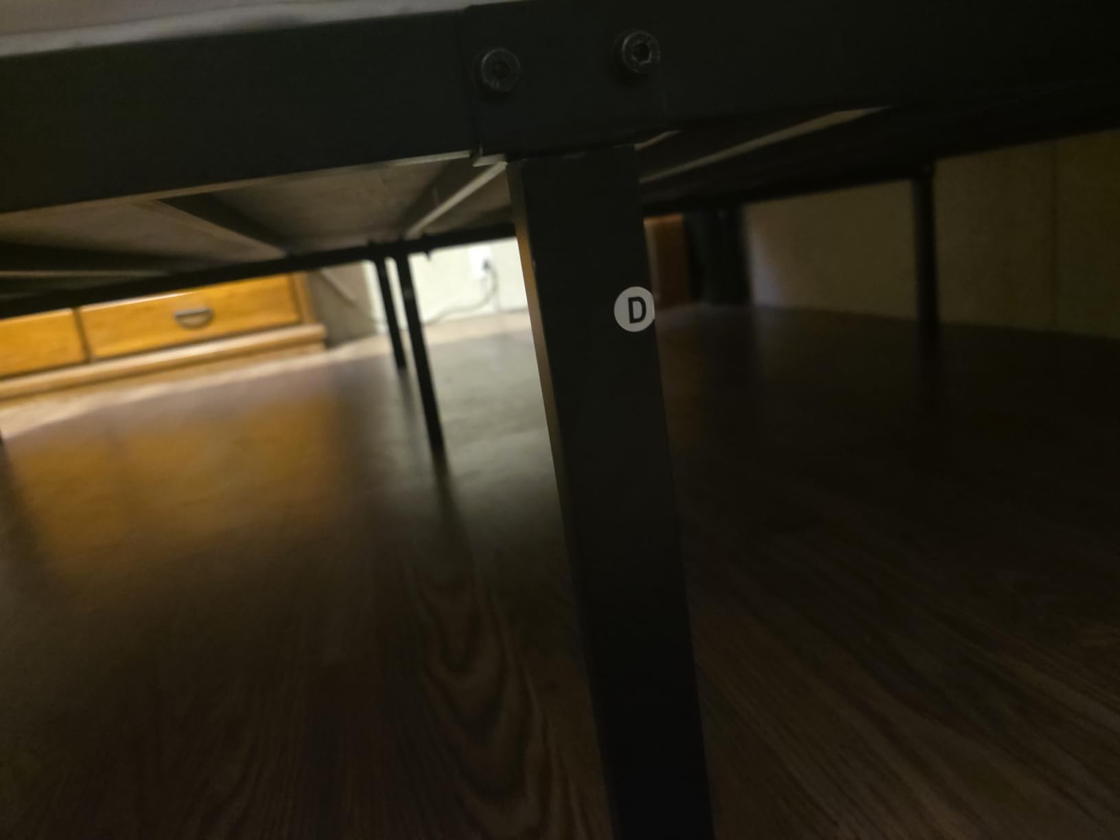 Allewie Queen Size Bed Frame, Heavy Duty 12 Metal Slats Support, Black Oak | Wooden Headboard and Footboard, Modern Platform Bed, No Box Spring Needed, Under-Bed Storage, Noise Free, Easy Assembly customer photo 2