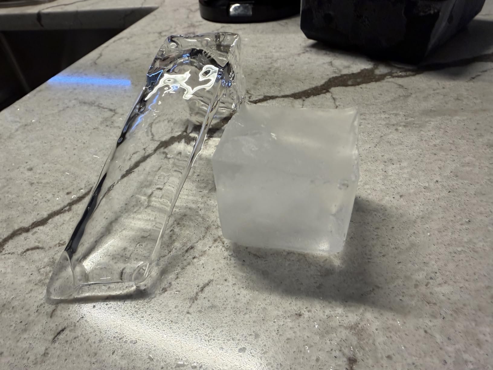 Clear Ice Cube Tray for Whiskey: FDDBI 2Inch Clear Ice Cube Maker - Silicone Large Ice Cube Tray - Square Ice Tray for Bourbon Old Fashioned Whisky customer photo 2