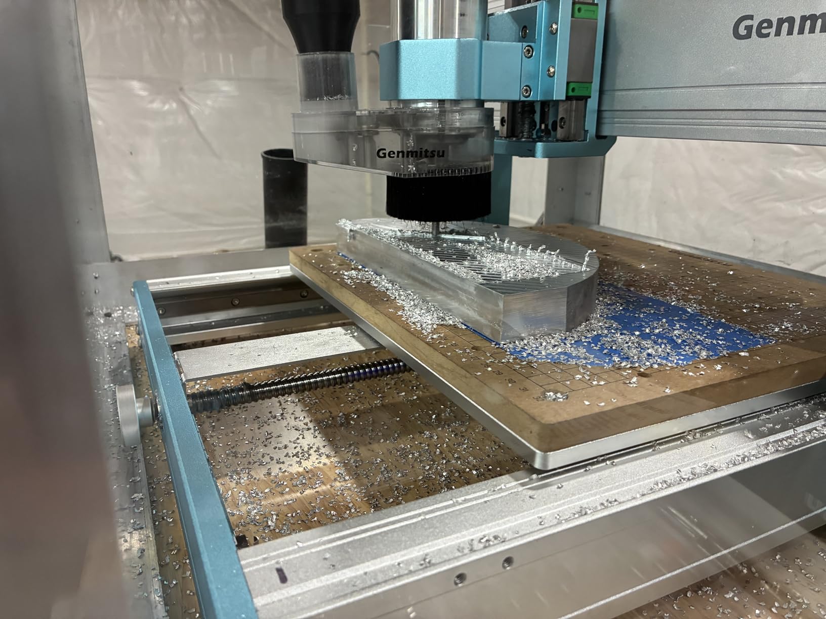 Genmitsu 3030-PROVer Ultra CNC Router Machine for Metal, All Metal CNC Engraver with Powerful 710W Spindle, +/-0.03mm High Precision, Dual Linear Guides & Ball Screws, for Aluminum & Acrylic Engraving customer photo 2