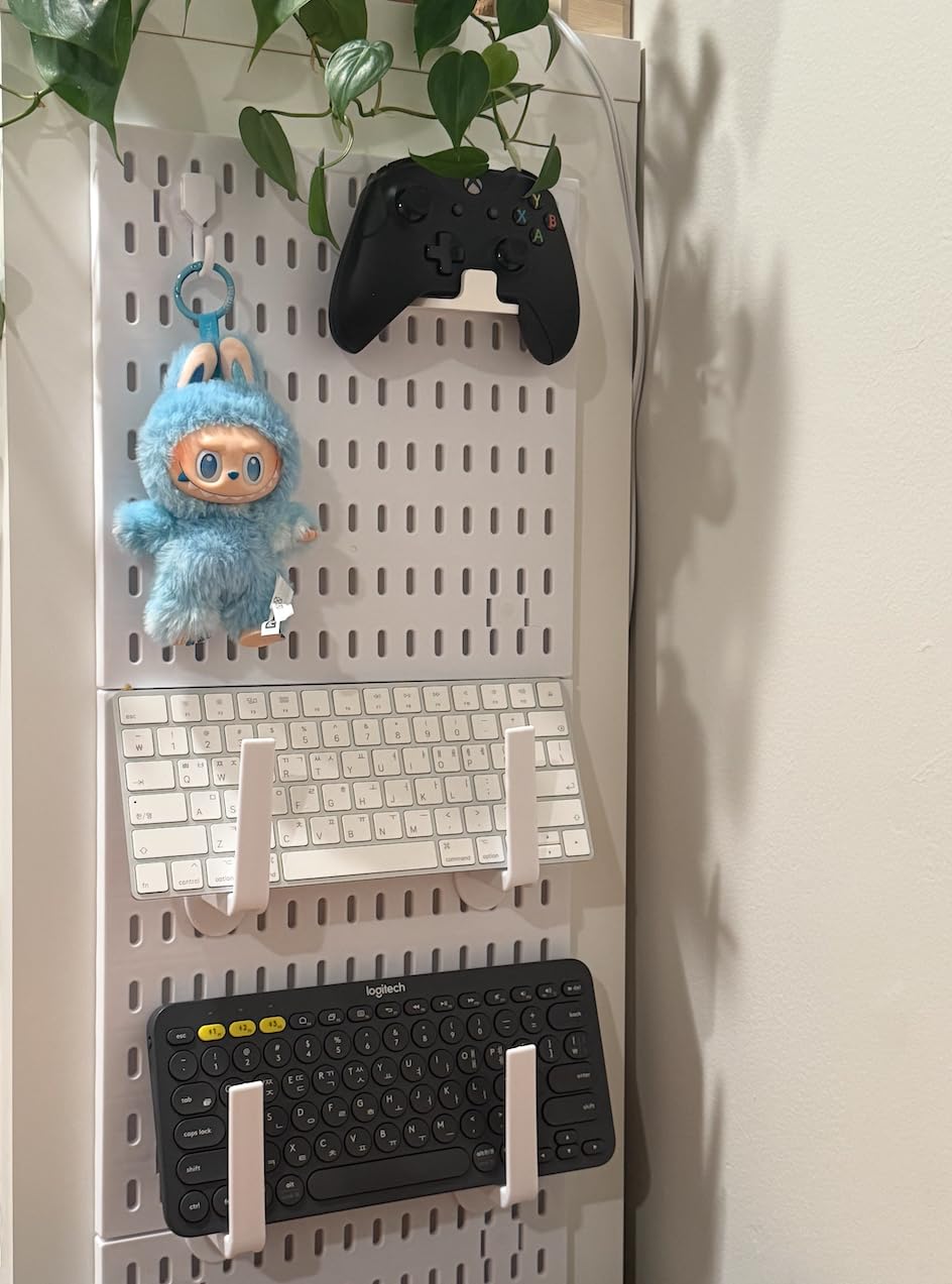 Pegboard Wall Organizer Kit, Modular Storage System, Black | 4 Modular 11.8