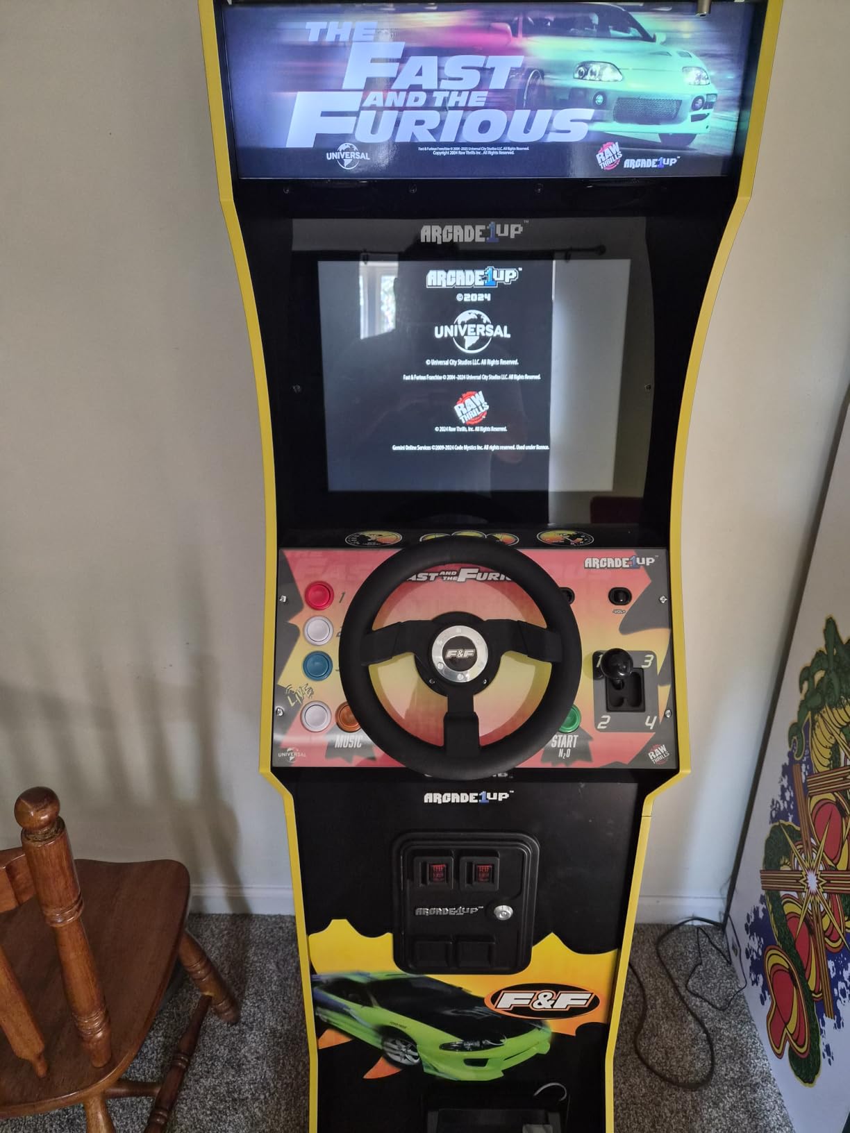 Arcade1Up The Fast and the Furious Deluxe Arcade Machine, Steering Wheel | Gaming Cabinet with 4-Position Gear Shift and Wi-Fi Leaderboards customer photo 2