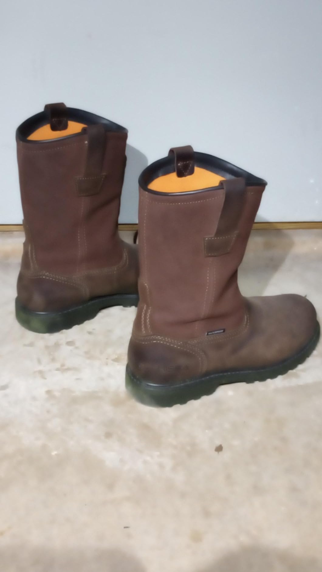 HISEA NINGO Steel Toe Work Boots for Men, Waterproof Wellington Boots | Full-Grain Leather Steel Toe Boots Slip-on, Goodyear Welt customer photo 1