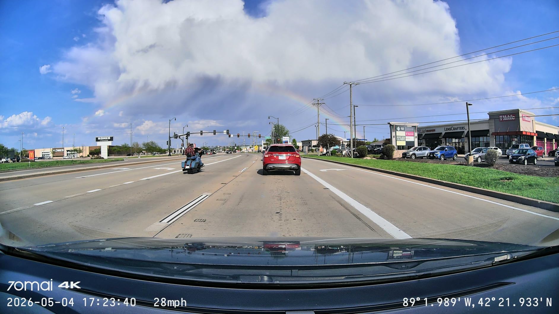 70mai 4K Dash Cam Front and Rear, Built in Wi-Fi 6 & GPS Car Camera, Super Night Vision, ADAS, 3'' IPS Screen, 24H Parking Mode, Time-Lapse, Loop Recording, with 128GB Card (A800SE) customer photo 2