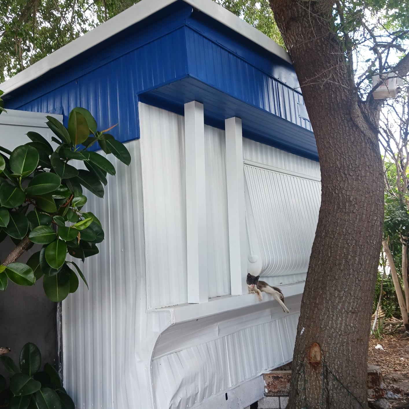 Glidden Total 1 gal. Garrison Gray/Grey Flat Exterior Paint with Primer customer photo 2