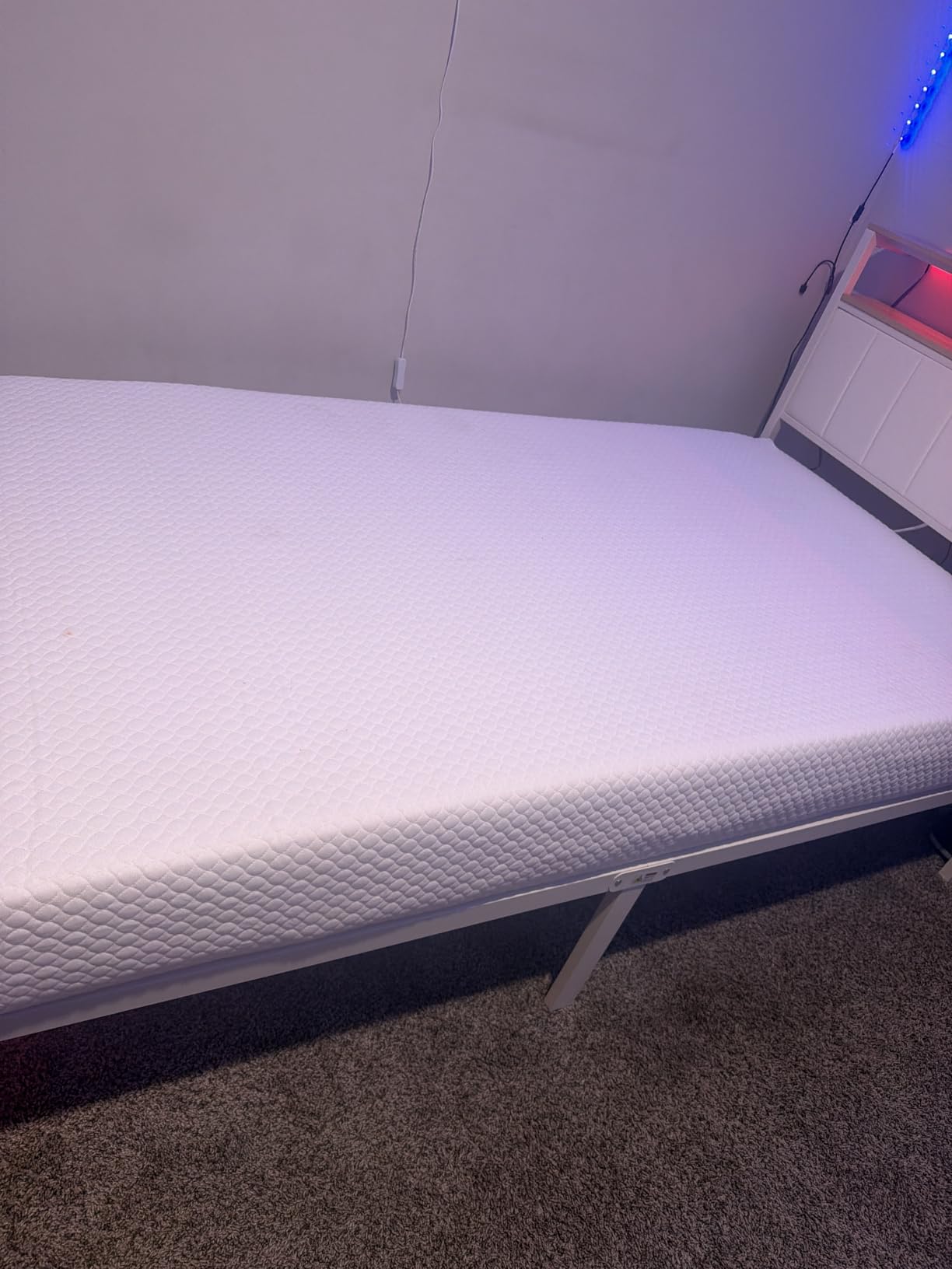 FDW | 8 Inch Twin XL Mattress | Medium Firm | Gel Memory Foam | White | Dual Construction | Pressure Relief, Cooling Foam, Removable and Washable Cover | Bed in a Box, CertiPUR-US Certified customer photo 1