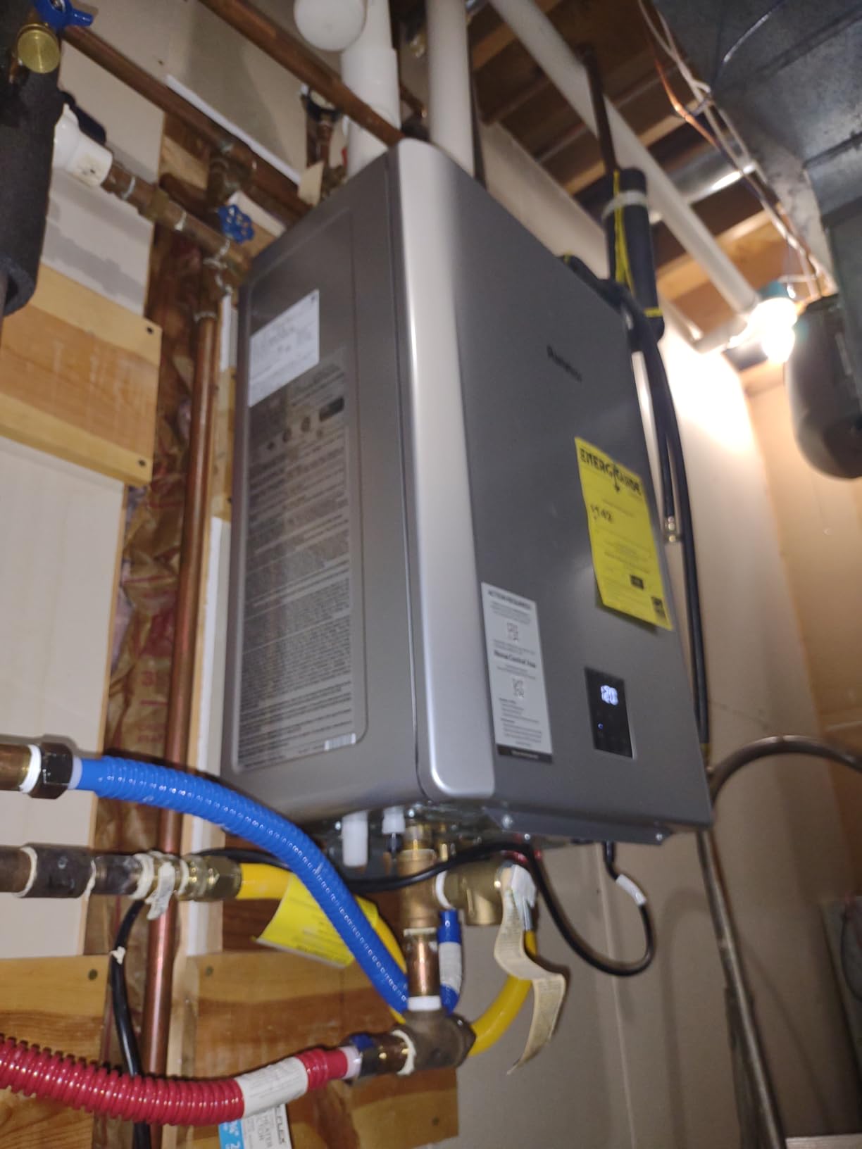 Rinnai RX130iN Condensing Smart Sense Tankless Water Heater, 7.1 GPM, 130k BTU, Smart Sense Supports Natural Gas or Propane, Indoor/Outdoor, Endless Hot Water customer photo 2