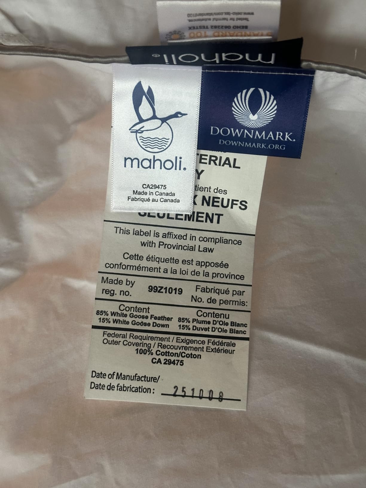 Royal Elite Luxurious Goose Feather Down Comforter Queen Size-Made in Canada White Goose Feather Down Duvet Insert-Luxury Hotel Comforter Oeko Tex Cotton Shell customer photo 1
