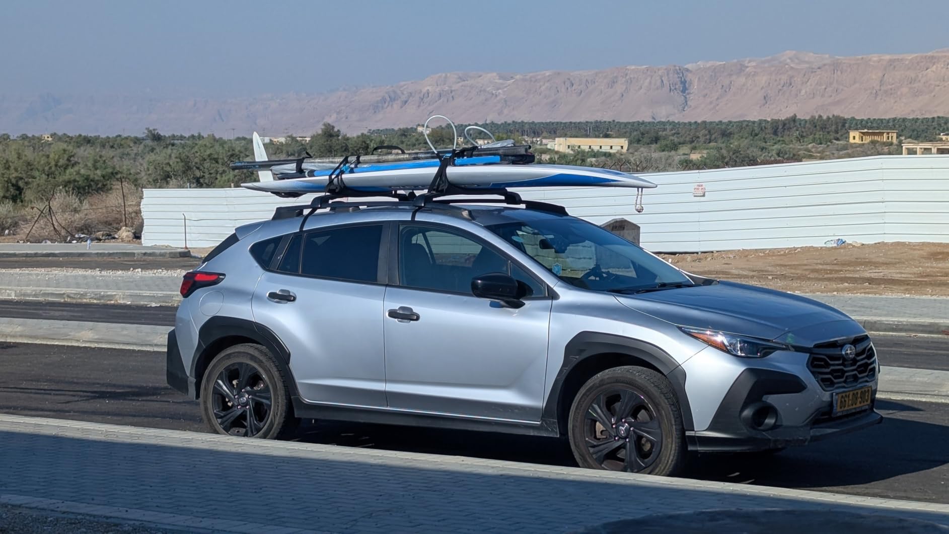 330lb Roof Rack Cross Bars for Subaru Crosstrek 2018-2023/Impreza 2017-2023 | (with Raised Rails), Roof Rails Crossbars 330lb Aluminum Lockable Quiet Rooftop Cargo Bag, Kayak, Luggage for Outdoor Adventures customer photo 1