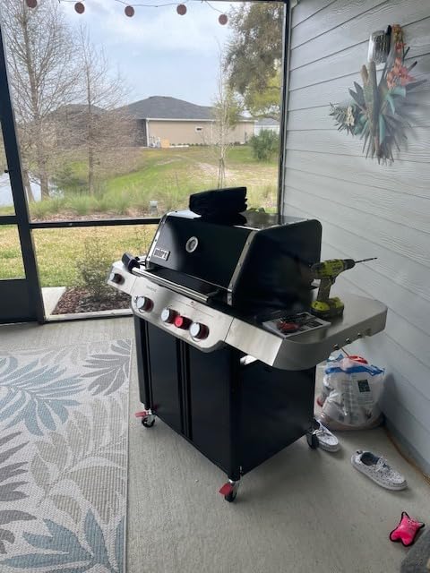 Genesis E-335 Gas Grill for Outdoor Cooking, Propane Grill, Black | 3 PureBlu Burners, XL Sear Zone, Side Burner, Porcelain-Enameled Cast-Iron Grates, Storage Locker, BBQ Grill, Outdoor Grill customer photo 1