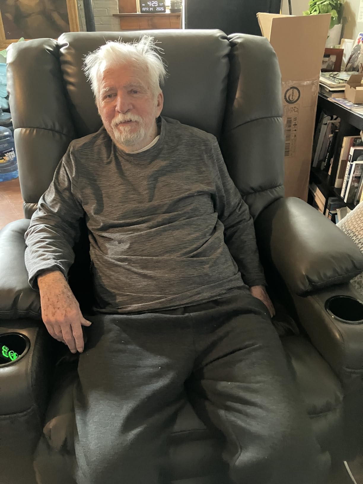 MCombo 3 Motor Power Lift Recliner, Heat and Massage, 7634, Large customer photo 2