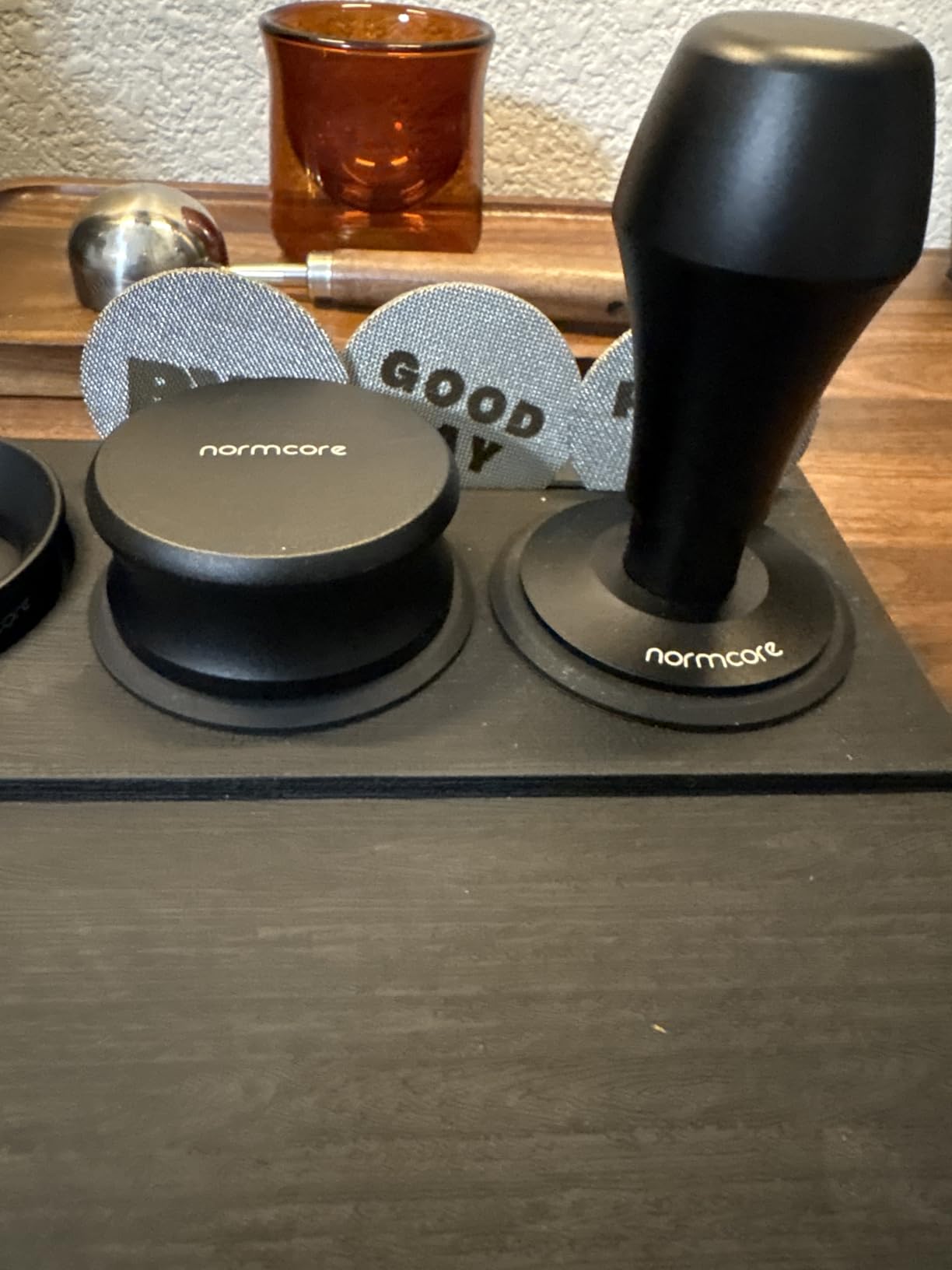 Normcore 58.5mm Gravity Distribution Tool, Gravity Adaptive Espresso Distributor, Espresso Coffee Leveler Tool for 58mm Bottomless Portafilter, 304 Stainless Steel 5 Blade base customer photo 2