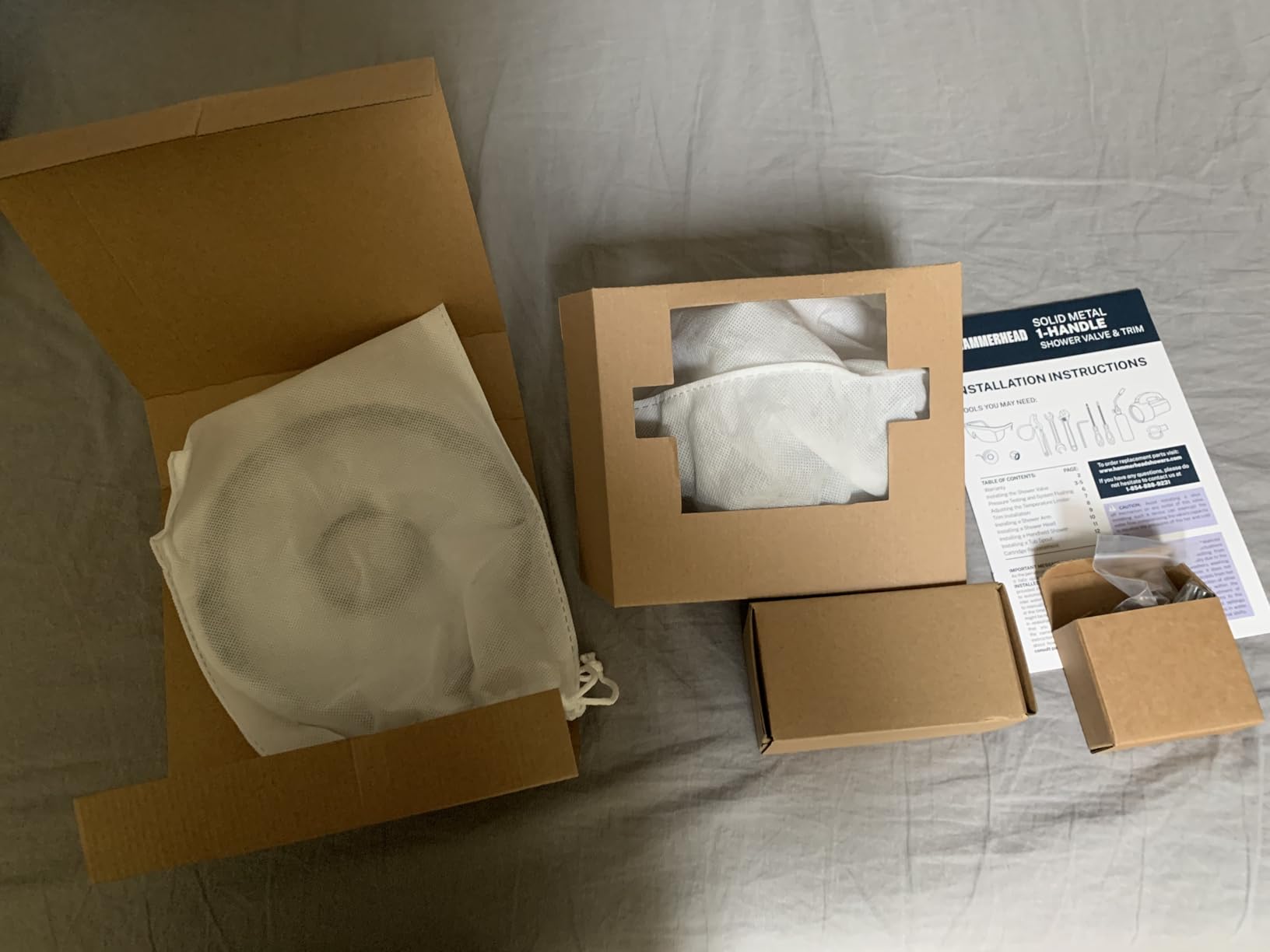 HammerHead Showers Solid Metal Single-Handle Trim Kit with Rough-In Shower Valve, Volume and Temperature Control, Pressure Balance, Chrome customer photo 1