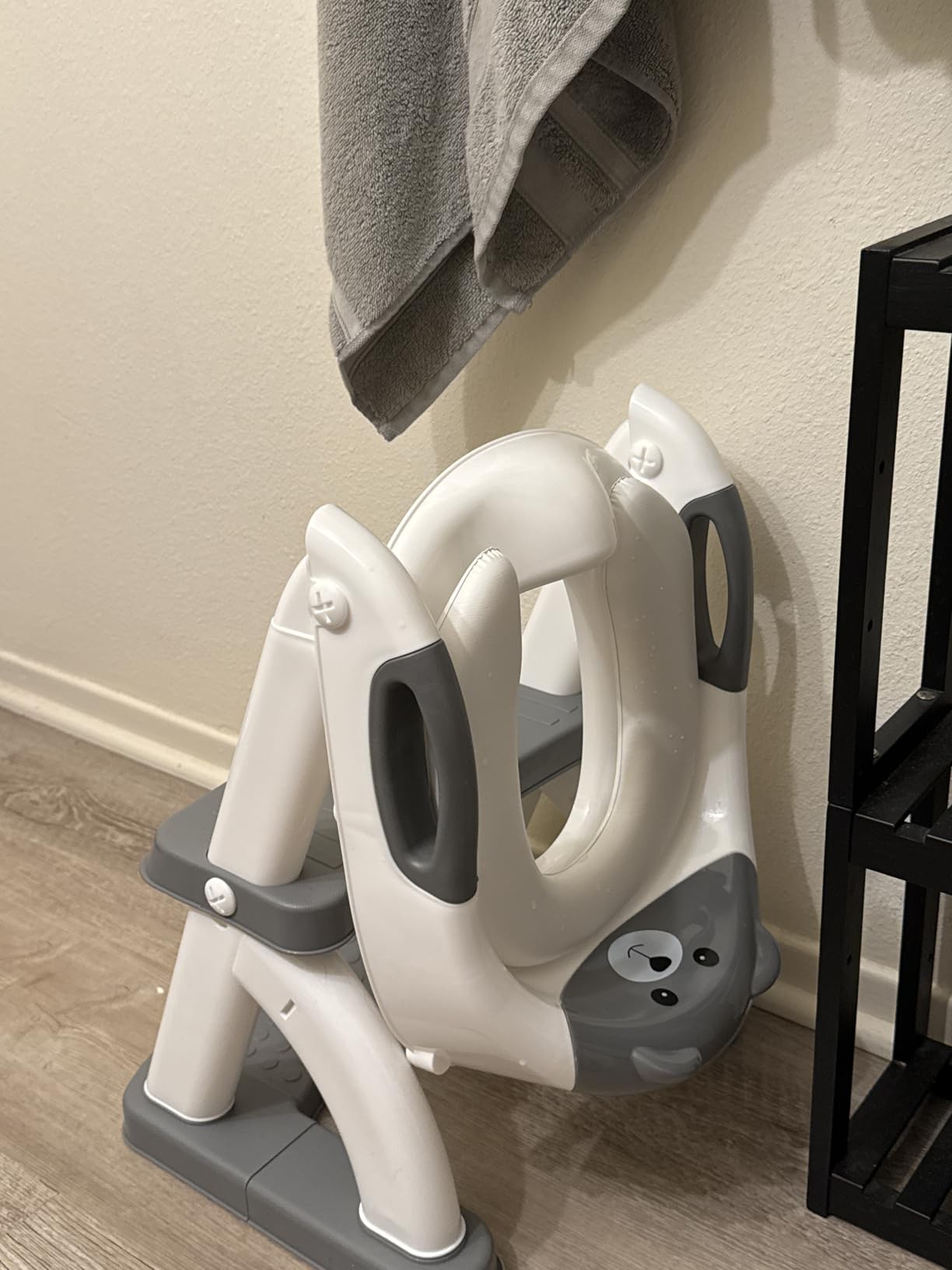 Potty Training Toilet for Toddlers, 2-in-1 Potty Training seat, Anti-Slip, Fits Round & Elongated Toilets, 6 Heights, Splash Guard, Foldable customer photo 1