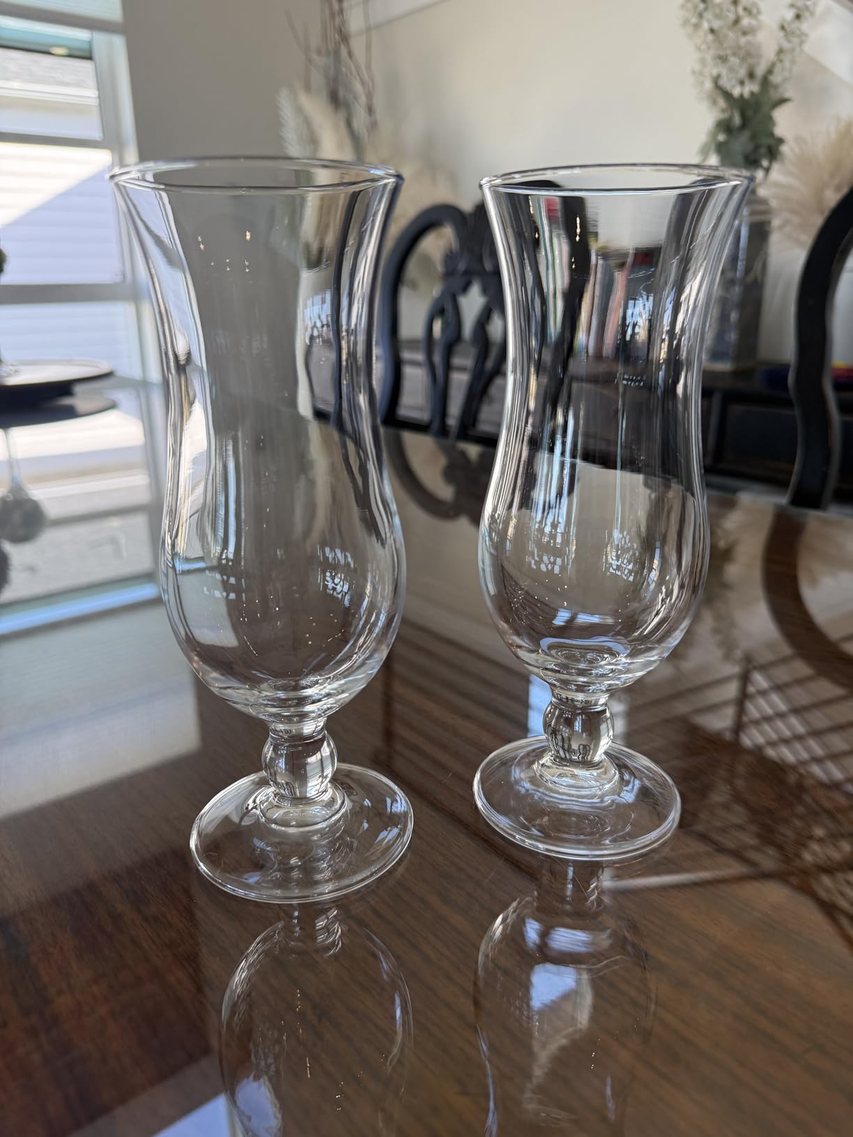 Cheardia 6 Pack Hurricane Glass, 14 oz Pina Colada Glasses Clear Tulip Drinking Cups for Juices, Cocktails, Full-Bodied Beer, Tropical Drinks, Water, Beverages customer photo 2