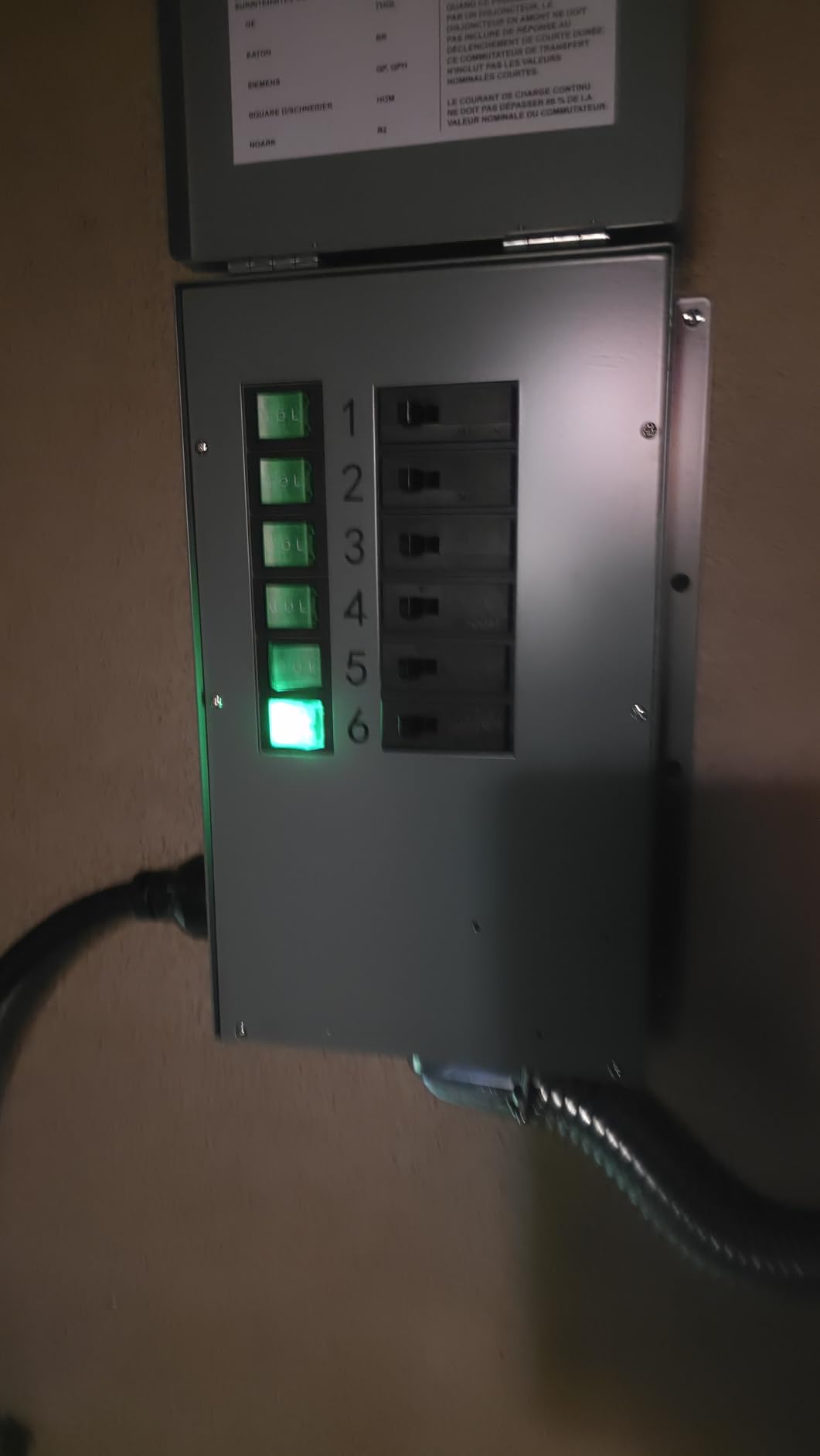 Nature's Generator Transfer Switch 6 Circuits 120V 30A Non-Automatic UL Power Transfer Kit (Indoor) customer photo 2