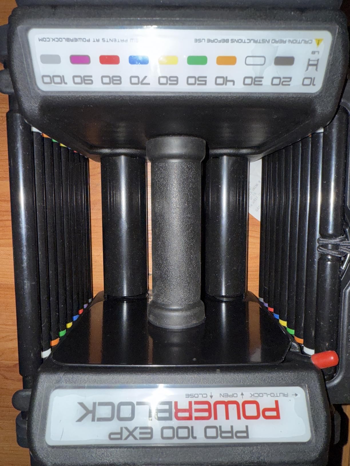 Pro 100 Adjustable Dumbbell, 5-100 lb | Sold as a single unit, order 2 to complete your pair, durable steel build replaces a full rack customer photo 1