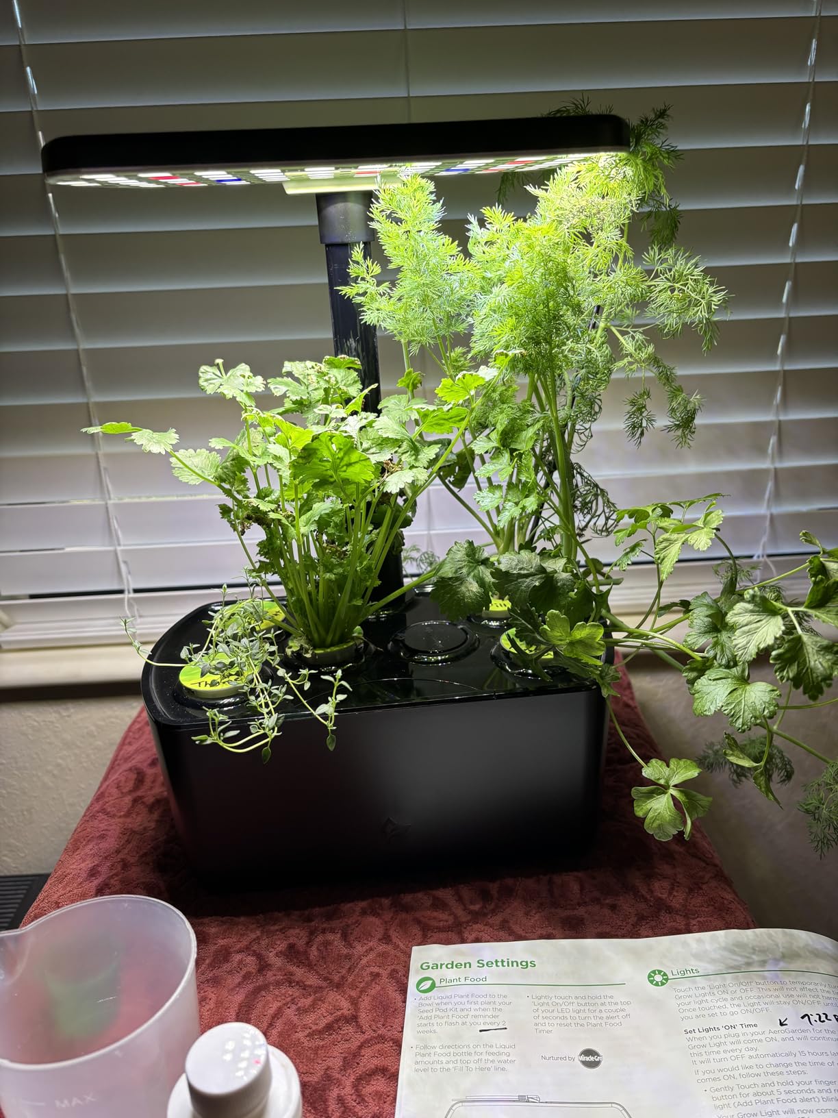 Harvest Lite, Black | Soil-free Indoor Hydroponic Garden with LED Grow Light for Year-Round Gardening of up to 6 Herbs and Vegetables customer photo 2