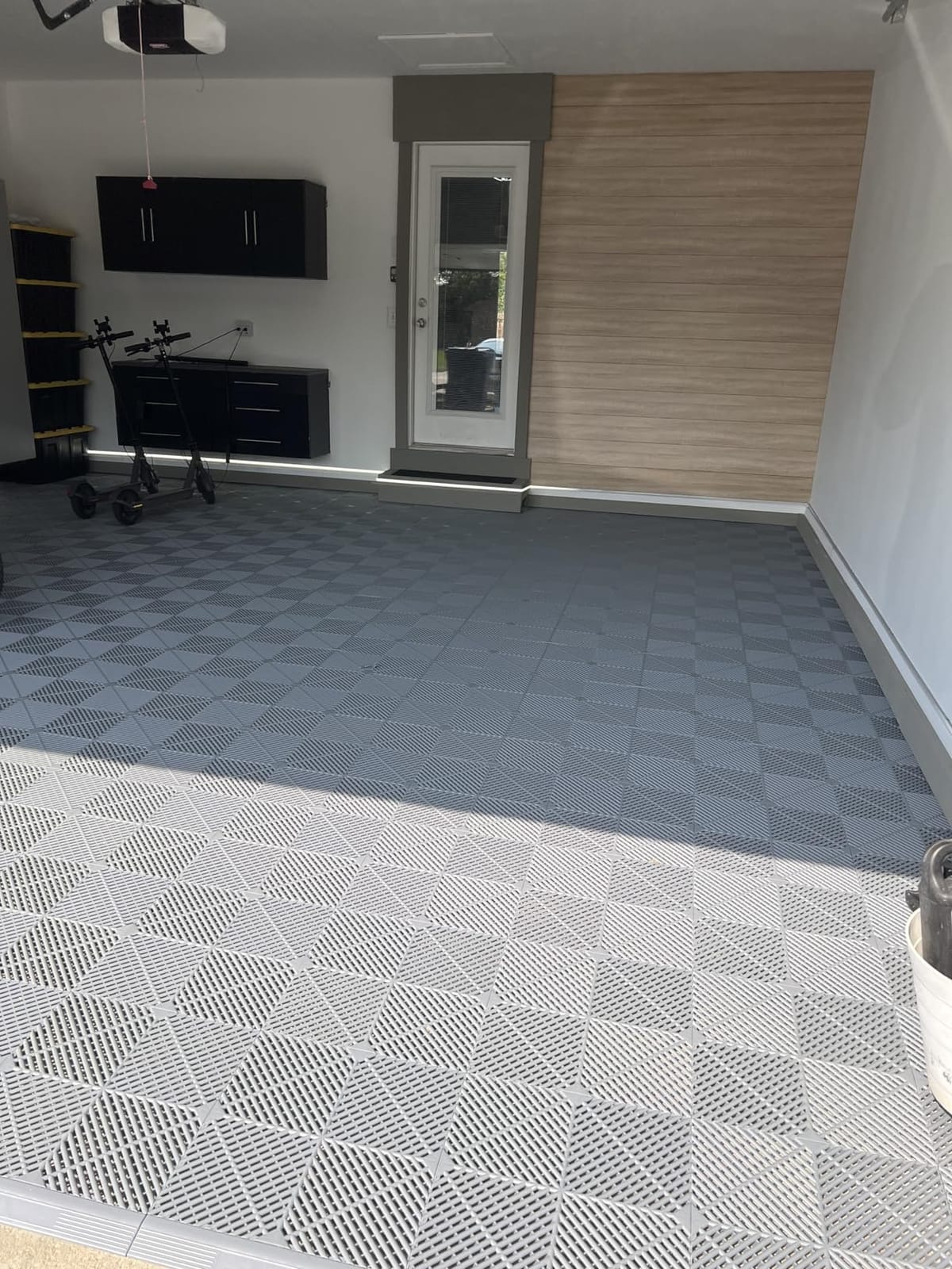 SafeRacks Vented Interlocking Garage Floor Tiles - Black, 48 Pack customer photo 1
