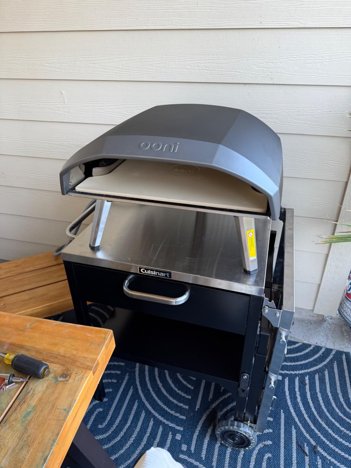 Cuisinart Prep 'n Cook Outdoor Table and Grill Stand, Stainless Steel Folding Table with Wheels, 48 x 24 Prep Station for Home BBQ, Tailgates, Cookouts customer photo 1