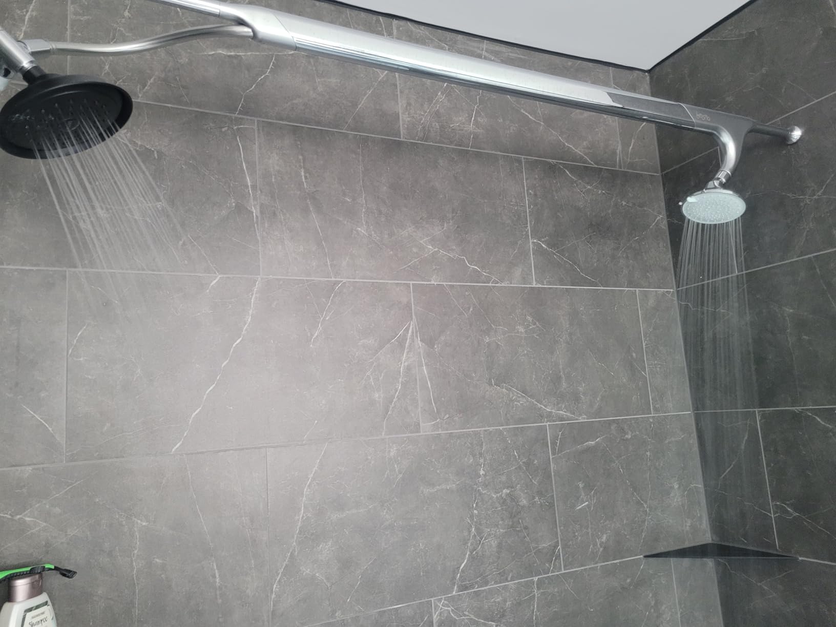 BOONA Tandem Shower as seen on Shark Tank | Dual Shower Head for Couples | Midnight Black, Two Showerheads customer photo 1