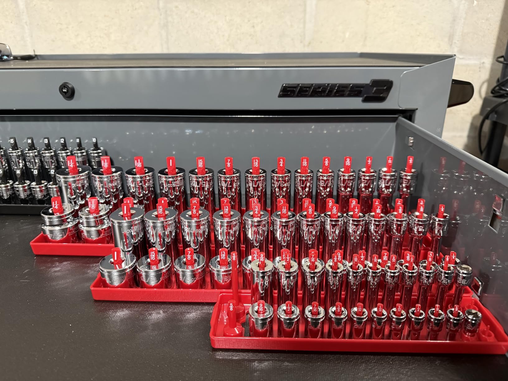 1/4, 3/8, 1/2 Inch Drive 6-Point Socket Set, 214-Piece | SHD99202 | (5/32 - 1-1/2 in., 4 - 38 mm), Shallow and Deep, Socket Rail customer photo 2