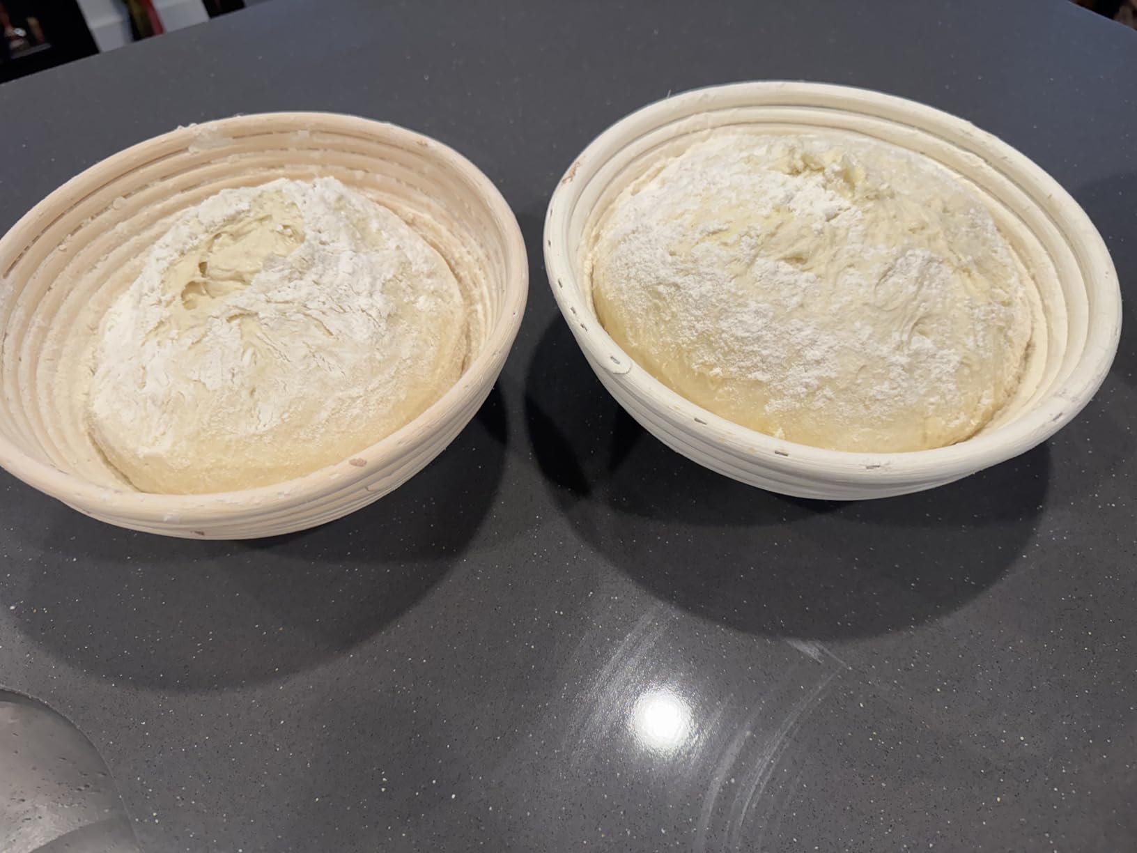 Dimpola Banneton Bread Proofing Basket - 9 inch Banneton Basket Set of 2 Sourdough Proofing Basket Round Proofing Bowls Handmade Rattan Baskets and Liners customer photo 1