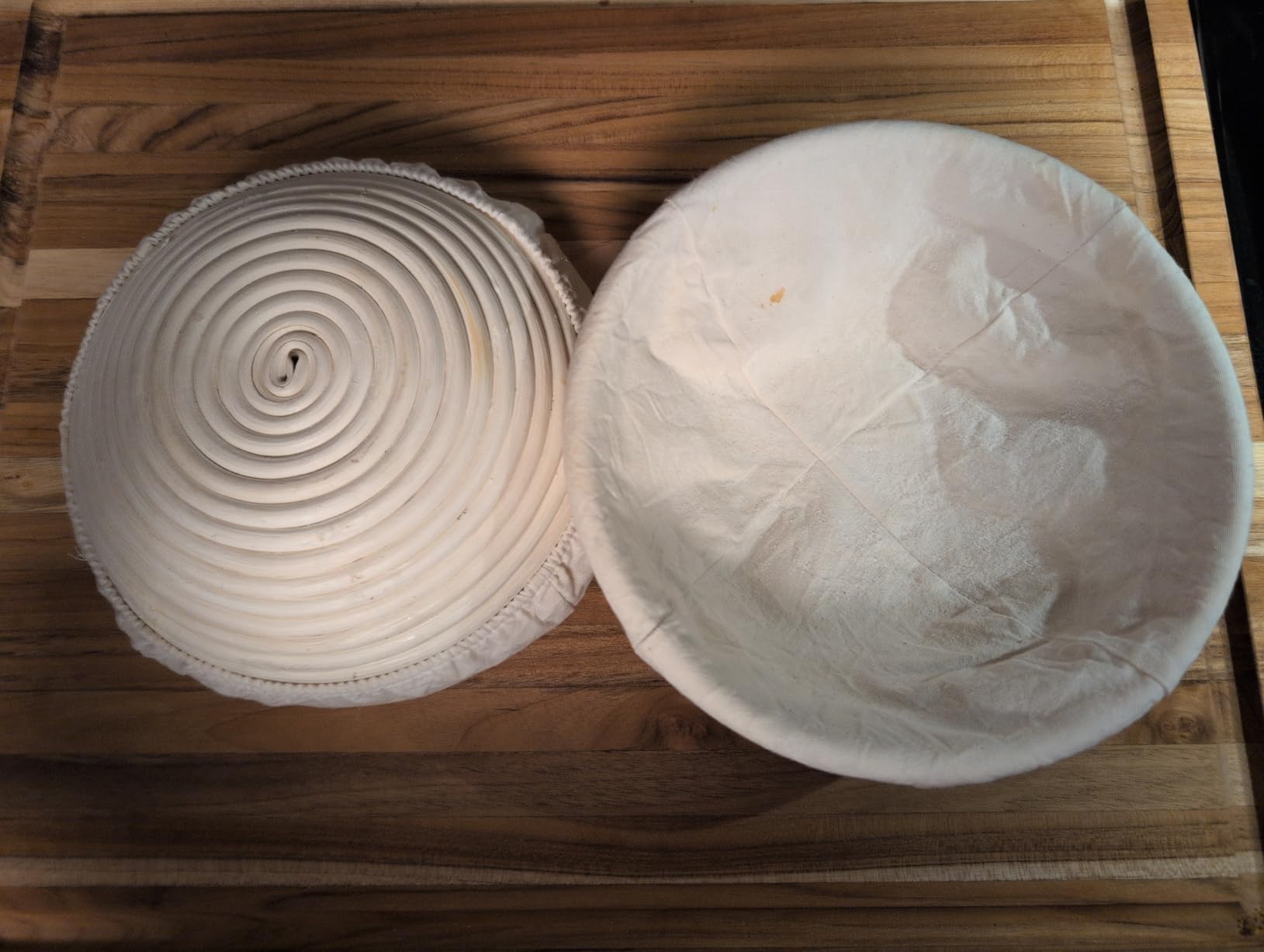 Dimpola Banneton Bread Proofing Basket - 9 inch Banneton Basket Set of 2 Sourdough Proofing Basket Round Proofing Bowls Handmade Rattan Baskets and Liners customer photo 2