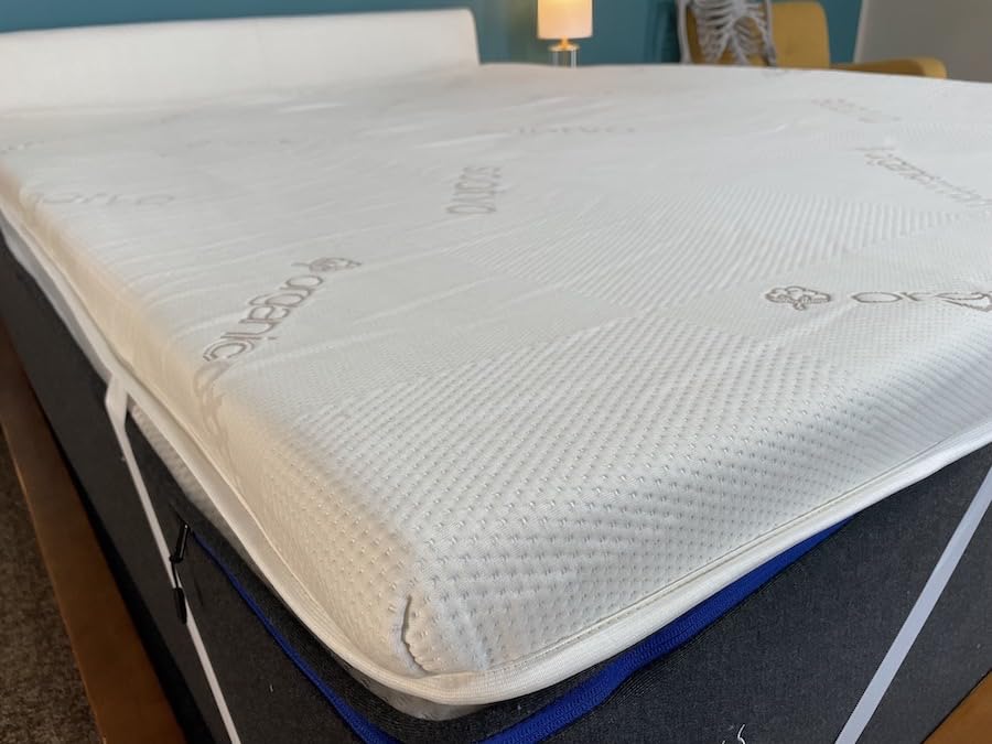 Saatva Graphite Memory Foam Mattress Topper, 3