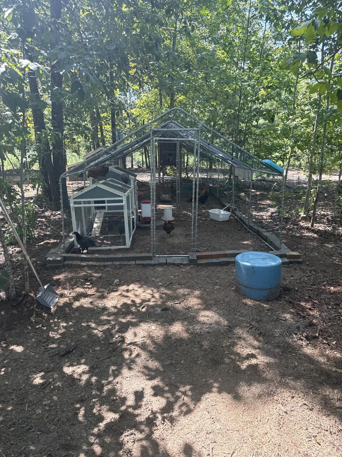 Outvita Chicken Coop, 13x10 FT Large Metal Chicken House, Poultry Habitat Cage with Waterproof Cover, Walk-in Chicken Run Pen for Small Animals, Yard, Farm, Patio customer photo 2
