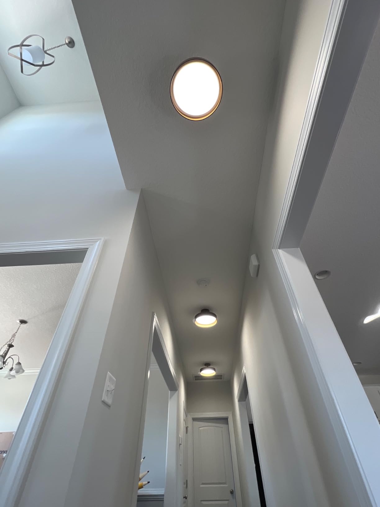 SunRider Semi Flush Mount LED Ceiling Light 5000K, 12 Inch 25W Dimmable | Daylight White, 2000LM, Gold Inside, Round LED Ceiling Light Fixture for Bedroom, Foyer, Hallway, Entryway, Living Room customer photo 1
