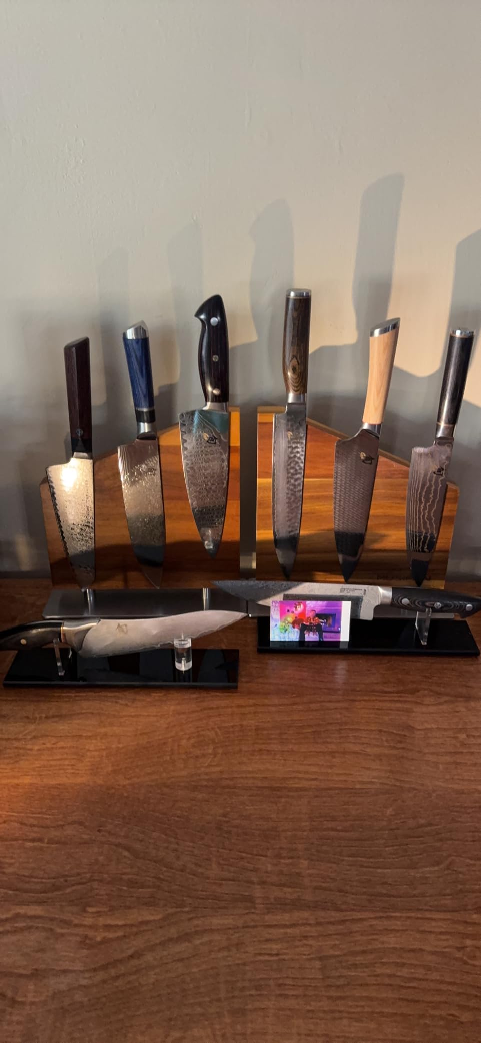 Magnetic Knife Block Without Knives,Magnetic Universal Stands with Strong Enhanced Magnets Strip Kitchen Storage Cutlery Large Organizer, Knife Holder for Kitchen Organizer customer photo 1