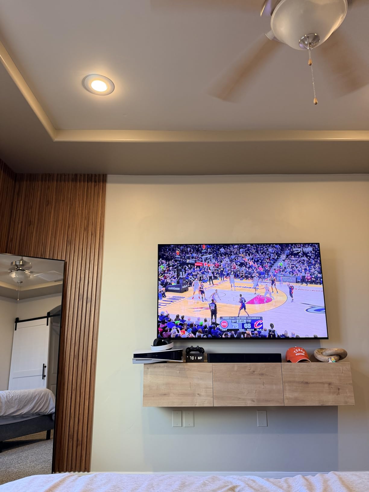 Floating TV Stand Wall Mounted for 65