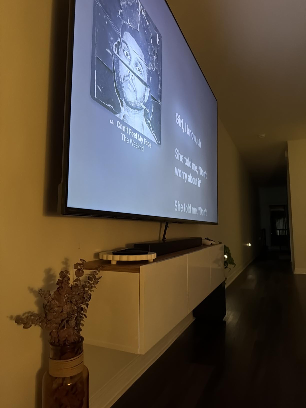 Floating TV Stand Wall Mounted for 65