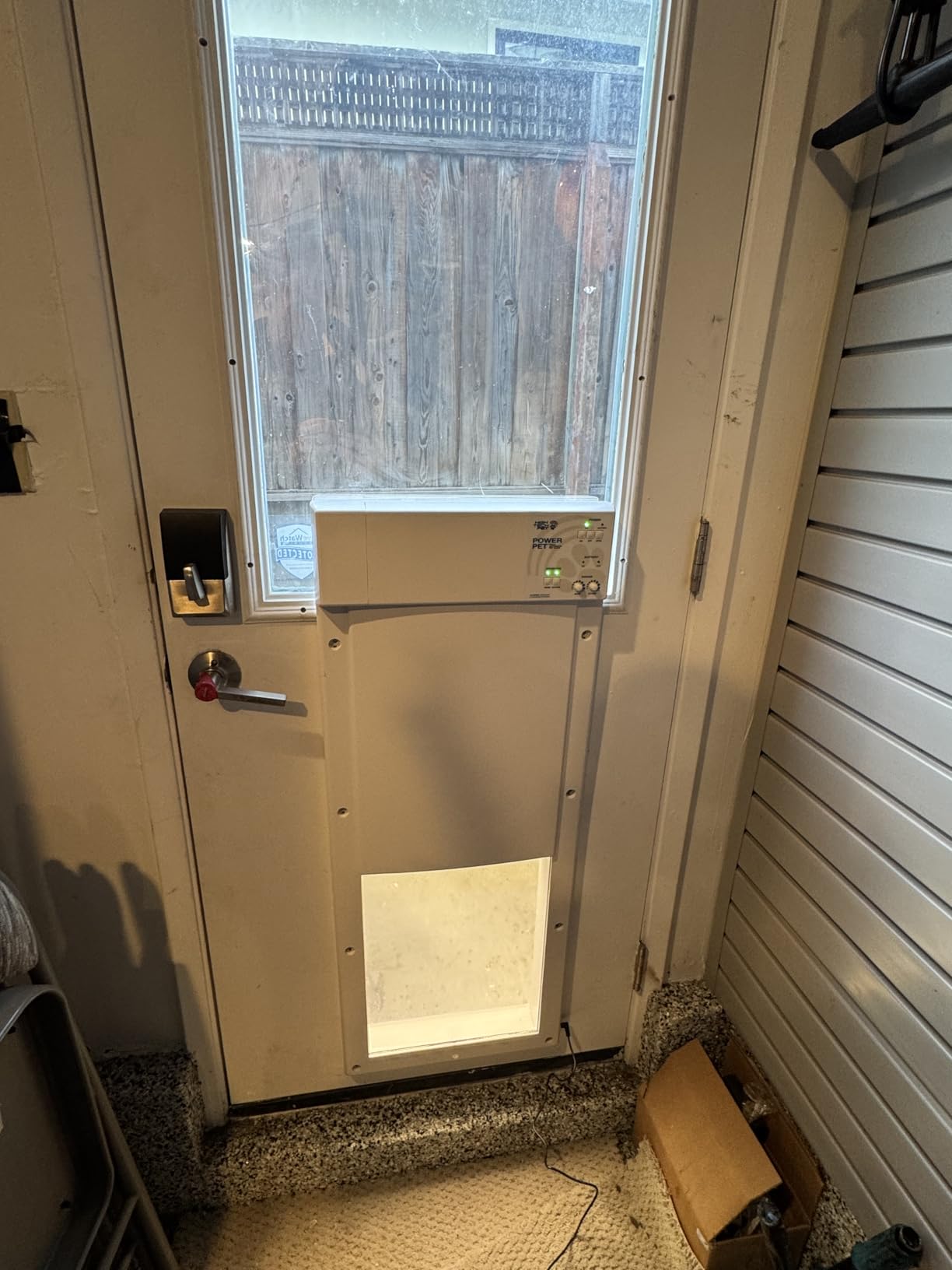 Power Pet Automatic Electronic Pet Door by High Tech Pet - Pet Operated Dog Door, High Security, Air Tight, for Large Dogs 30-100 lbs., Door Mount customer photo 1