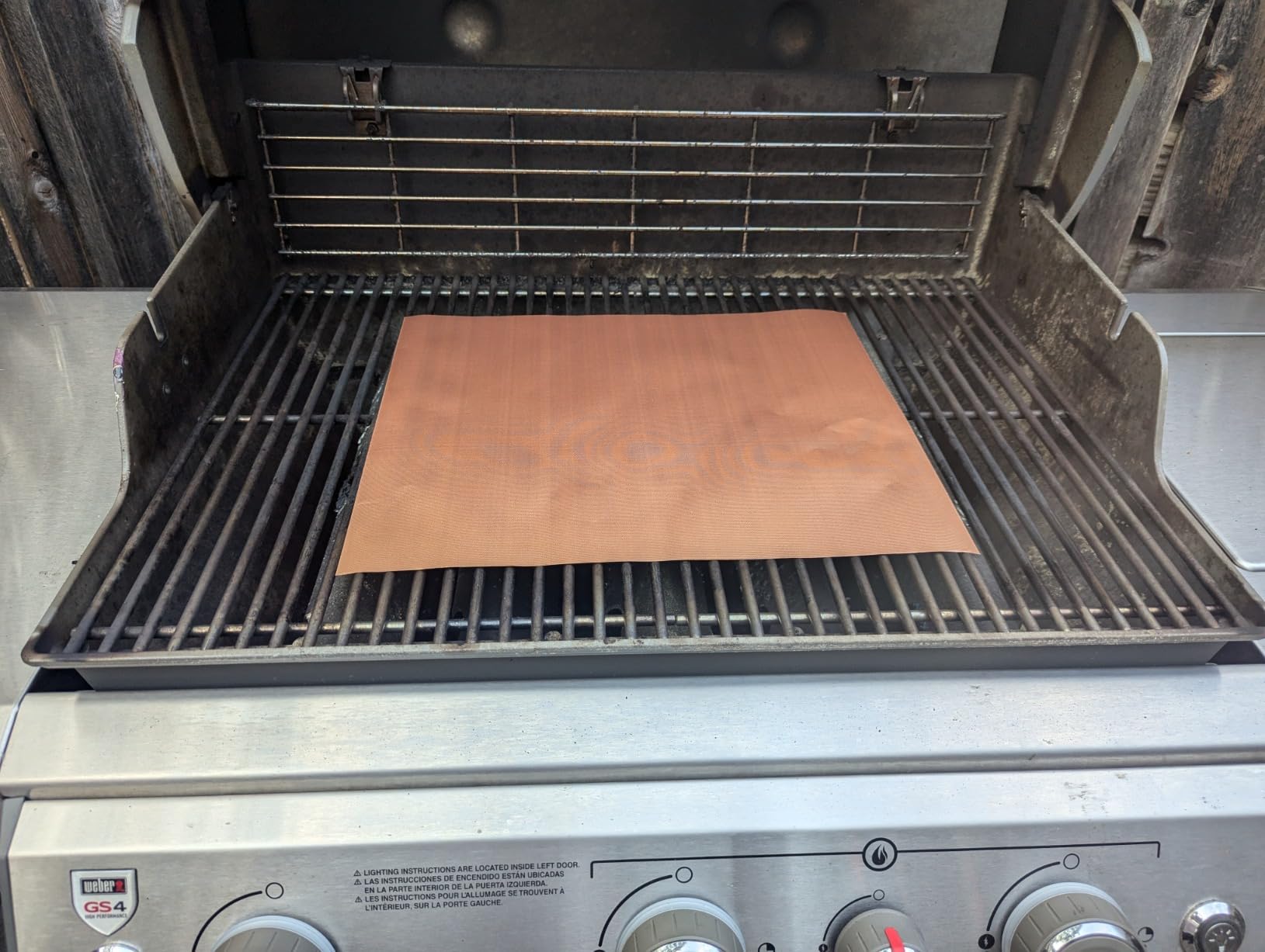 Copper Grill Mats for Outdoor Grill Set of 6, Heavy Duty Non-Stick BBQ Grill Mats, Reusable & Easy to Clean for Gas, Charcoal & Electric Grills - 15.75 x 13 Inch customer photo 2