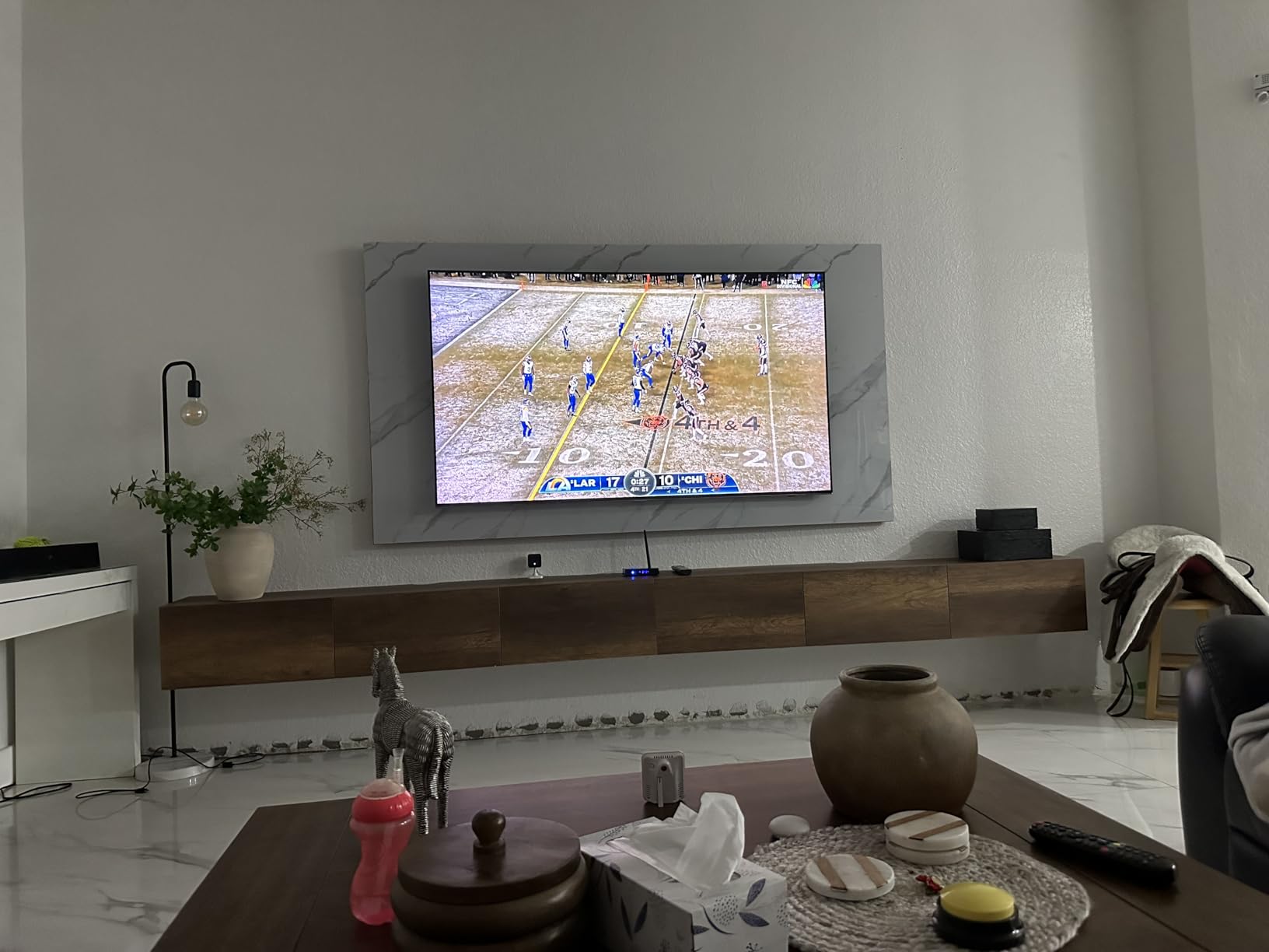 Modern Floating TV Stand for Up to 80