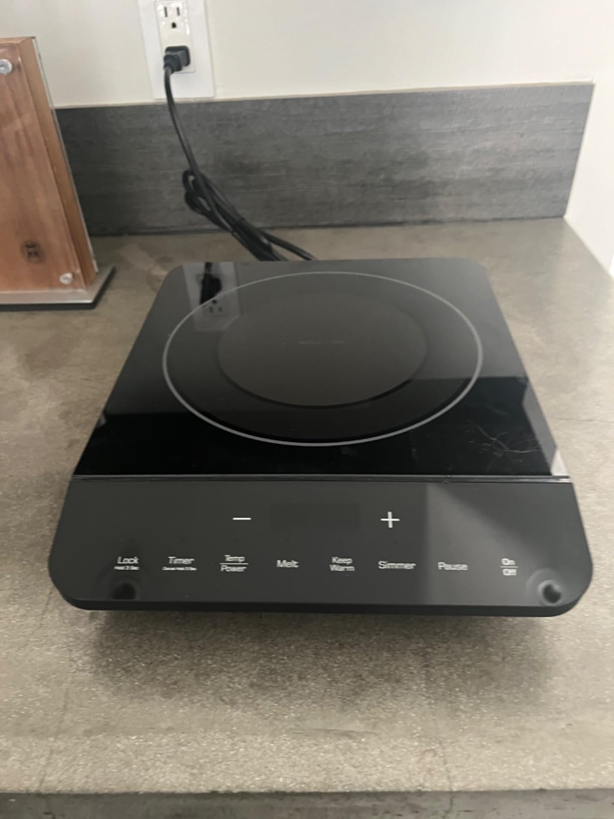 Empava Portable Induction Hot Plate Cooktop, Single 1 Burner Countertop Cooker, 3 Preset Modes, Shatter-proof Flat Glass Top, 110~120 Volt Plug in Electric Stove for Kitchen, Outdoor Camping, RV customer photo 2
