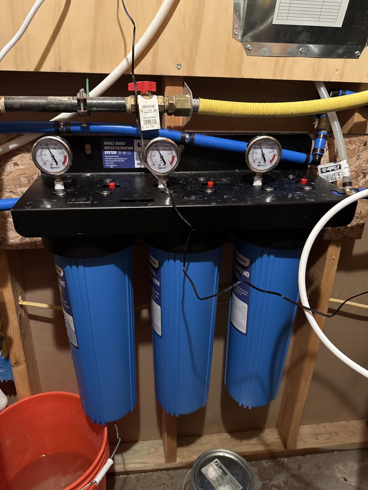 WF3-01 3-Stage Whole House Water Filtration System, Reduces Heavy Metals (Lead, Mercury, Arsenic, Cadmium, Chromium), Chlorine, Sediment, Odor, and VOC's customer photo 2