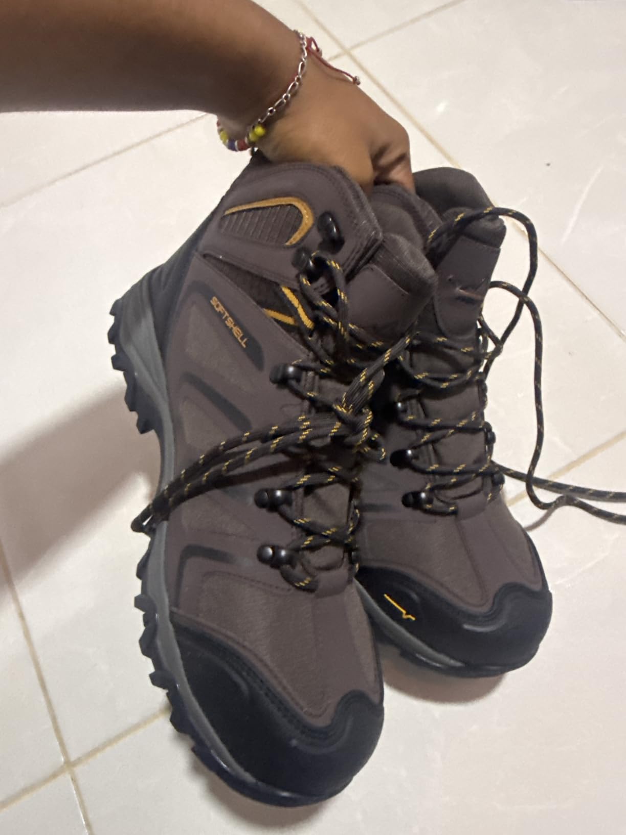 NORTIV 8 Waterproof Steel Toe Work Boots for Men | ASTM Safety Construction Boots Slip-resistant Outsole Comfortable & Lightweight Design All-day Wear ARMADILLO-STL customer photo 2