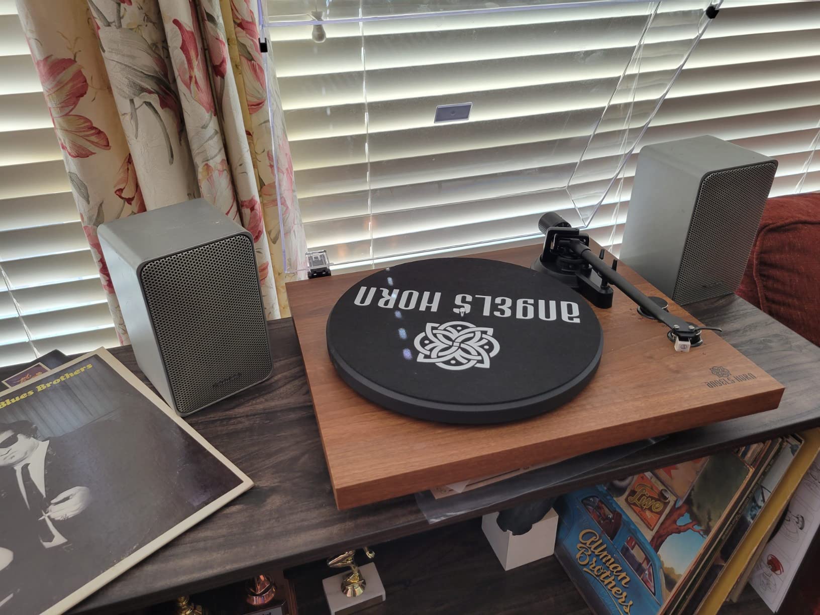 ANGELS HORN Vinyl Record Player with Speakers, Bluetooth Hi-Fi Turntable customer photo 2