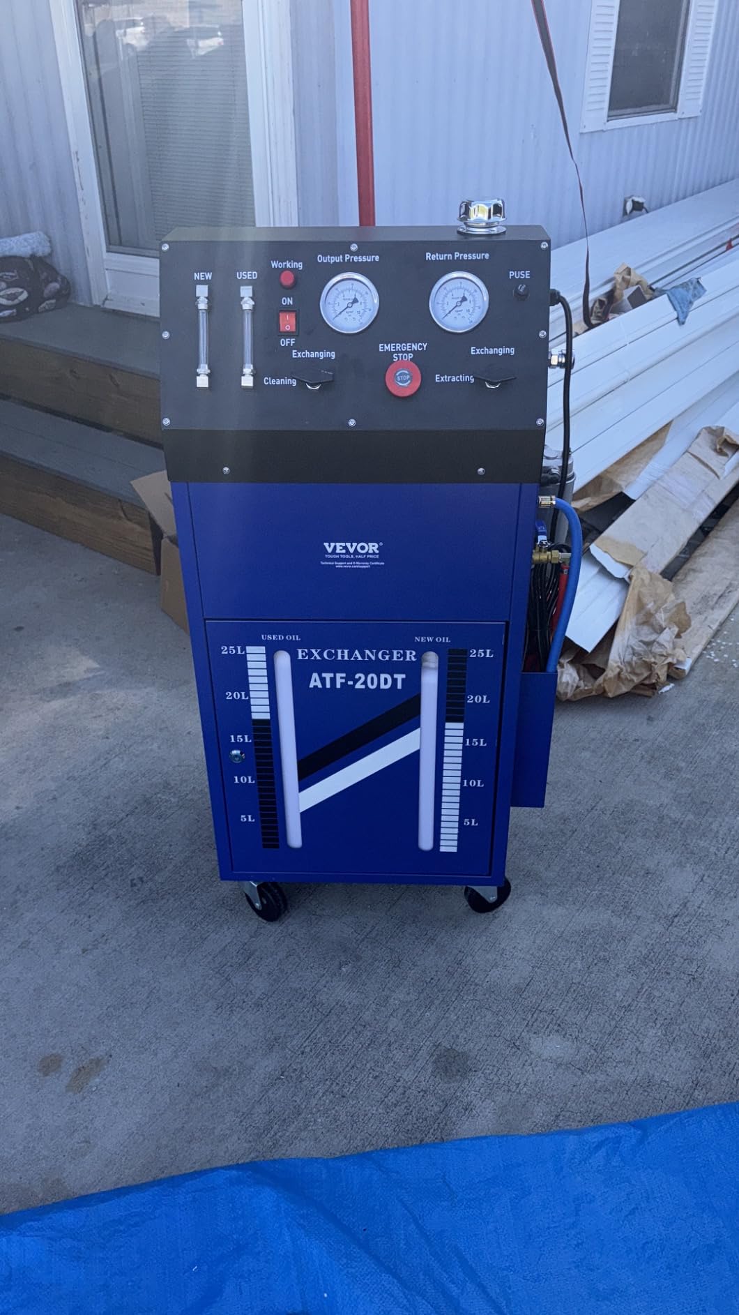 VEVOR Flush Machine DC12V 0-60PSI, Automatic Transmission Fluid Exchanger Heavy Duty Transmission Flush Machine for Small Gasoline Motor Car and Diesel Vehicle customer photo 1