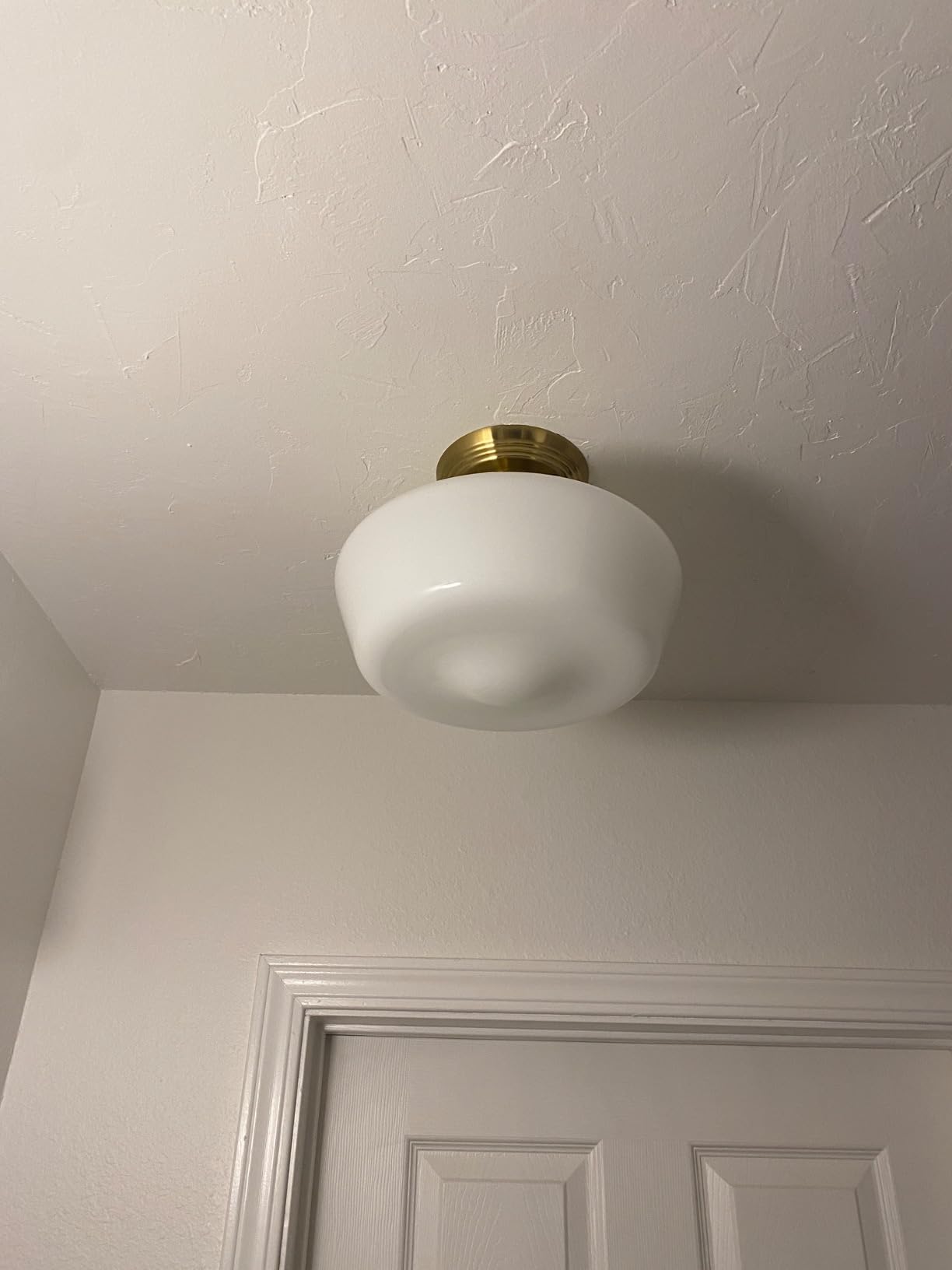 Schoolhouse Style Semi Flush Mount Ceiling Light Fixture, 12