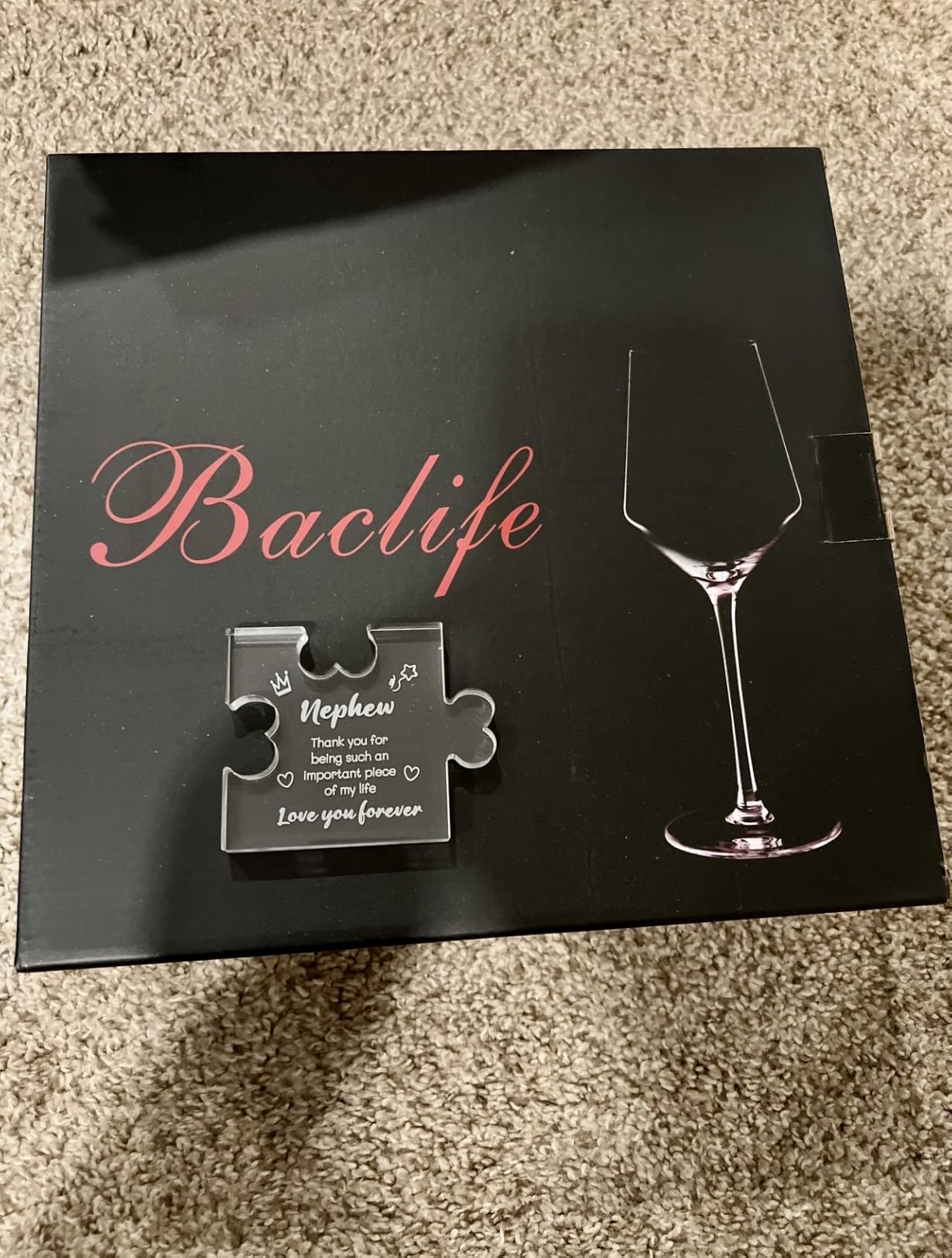 BACLIFE Hand Blown Red Wine Glasses Set of 4 - 15 oz Premium Crystal Wine Glasses With Long Stem customer photo 2