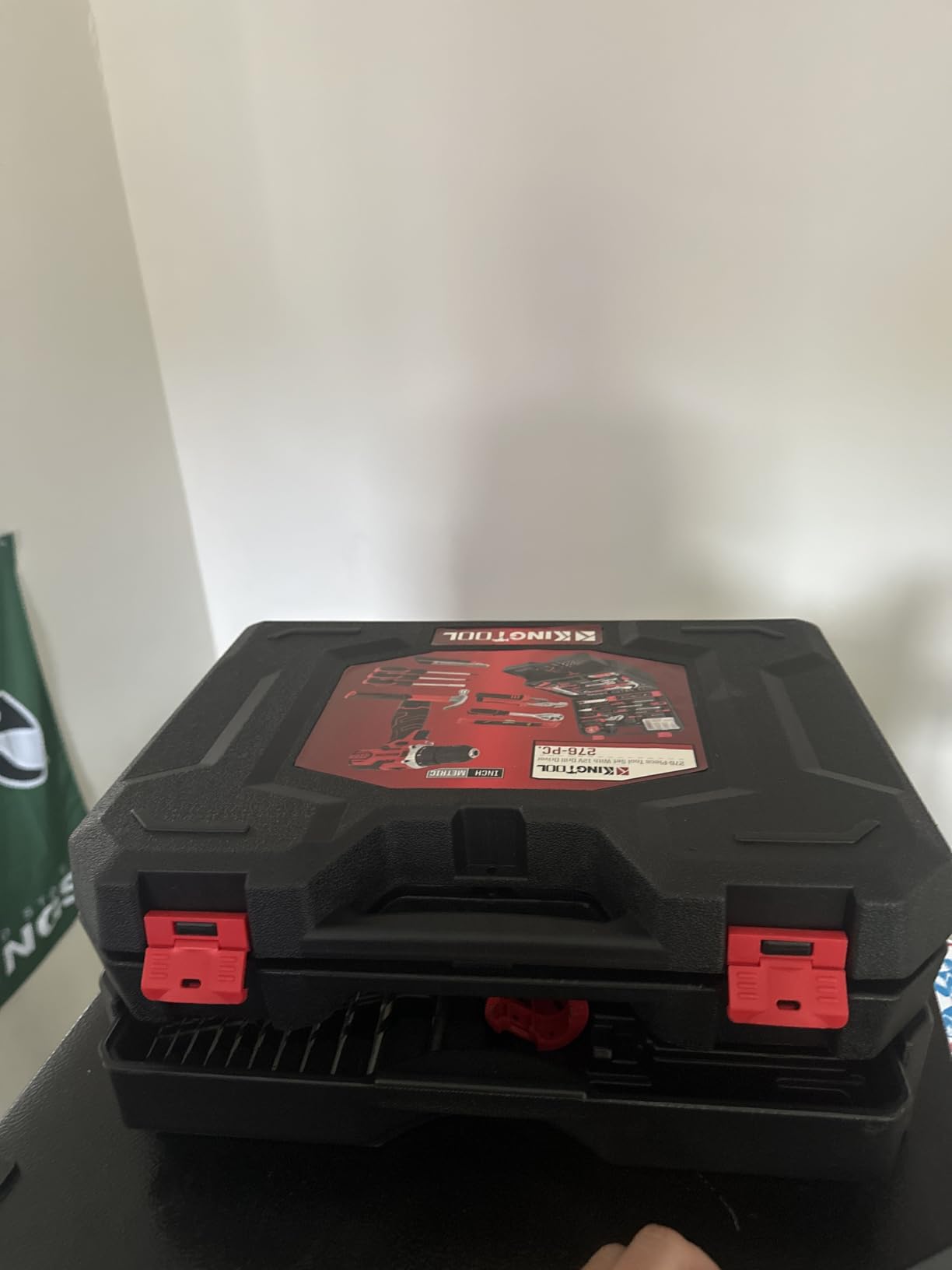 KingTool 276-Piece Tool Set Kit with 12V Cordless Power Drill (Red Black) customer photo 2