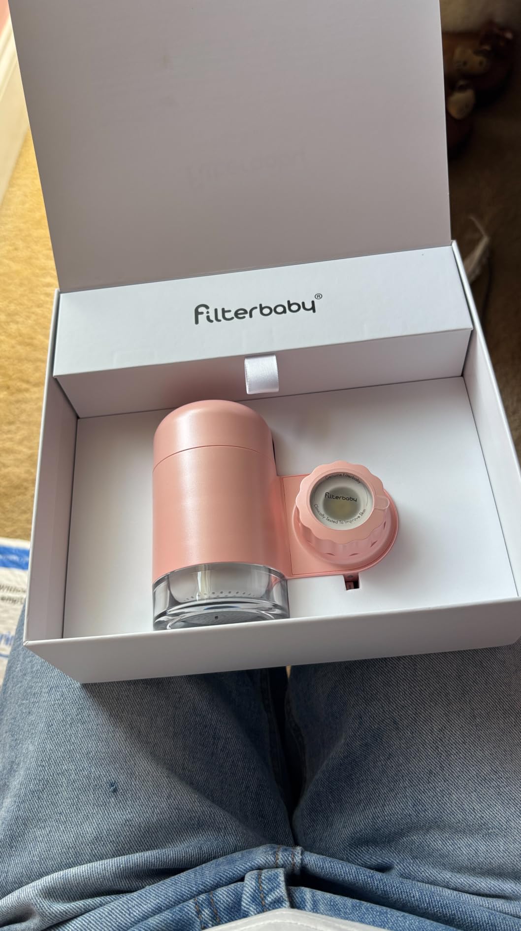 Filterbaby Skincare Filter 2.0, Bathroom Sink Filter Faucet for Skin Care | 99.9% Chlorine Removal - 0.000001 mm Carbon Fiber, Clinically Tested, Skin Hydration in 2 Weeks (Chrome) customer photo 1