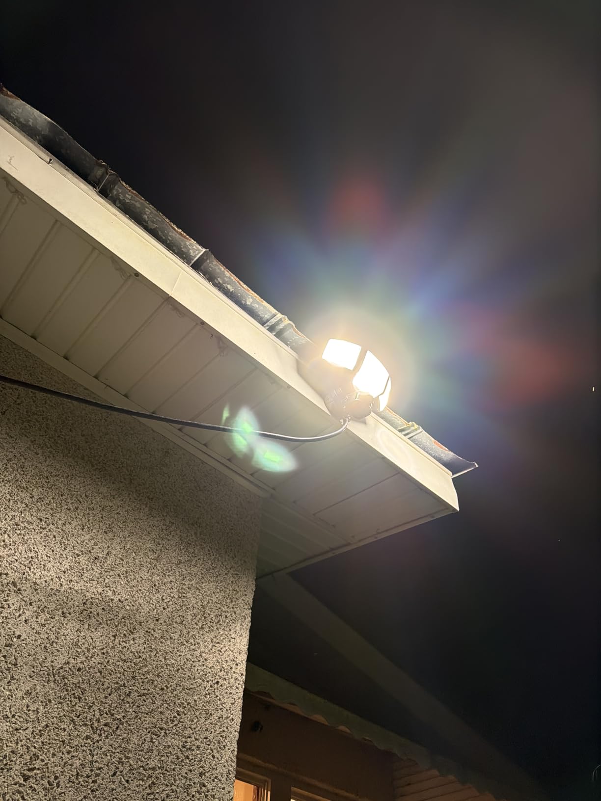 LUTEC 80W 9000LM Security Light Hardwire Motion Sensor Outdoor Lights | 4 Head, 180° Motion Sensor, 5000K Daylight, IP65 Waterproof, Motion Detected Flood Lights for Outside, Garage, Yard (Black) customer photo 1