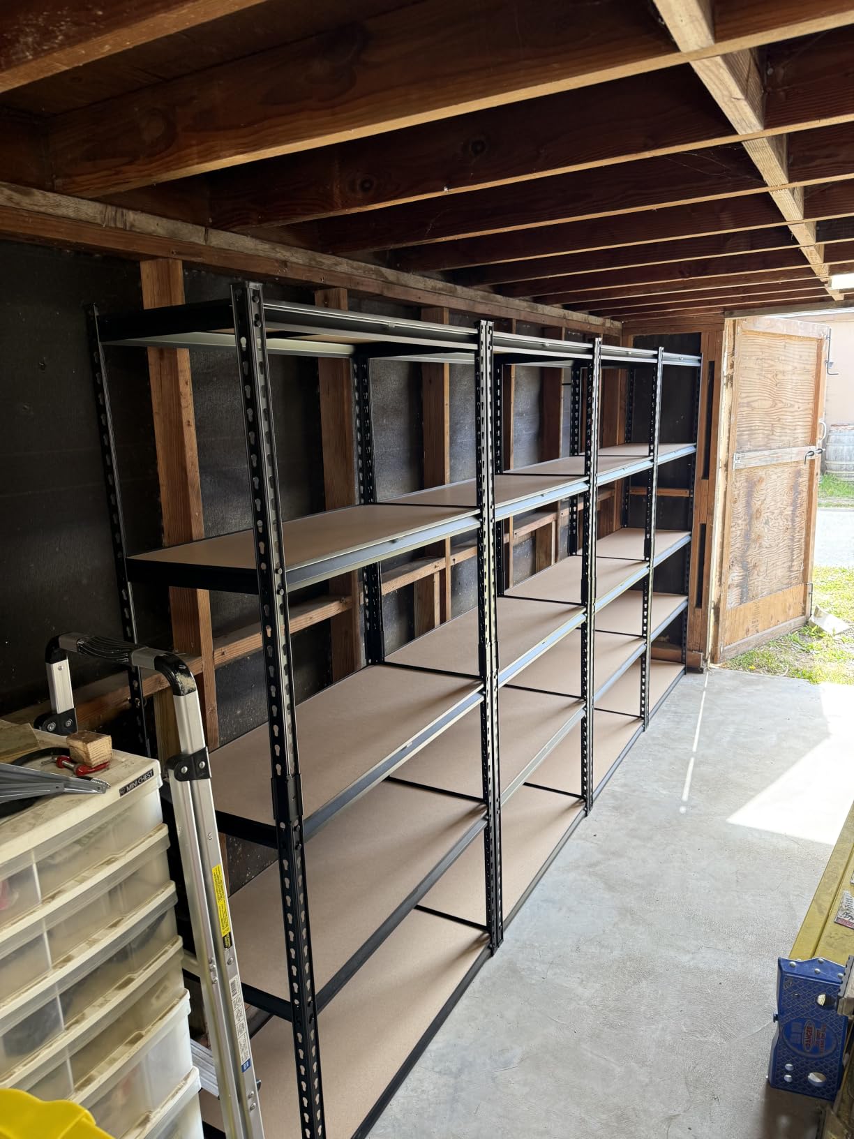 reibii 2 Pack Garage Shelving, 2400LBS Each,Heavy Duty Storage Shelves | For Basement Pantry Workshop,36