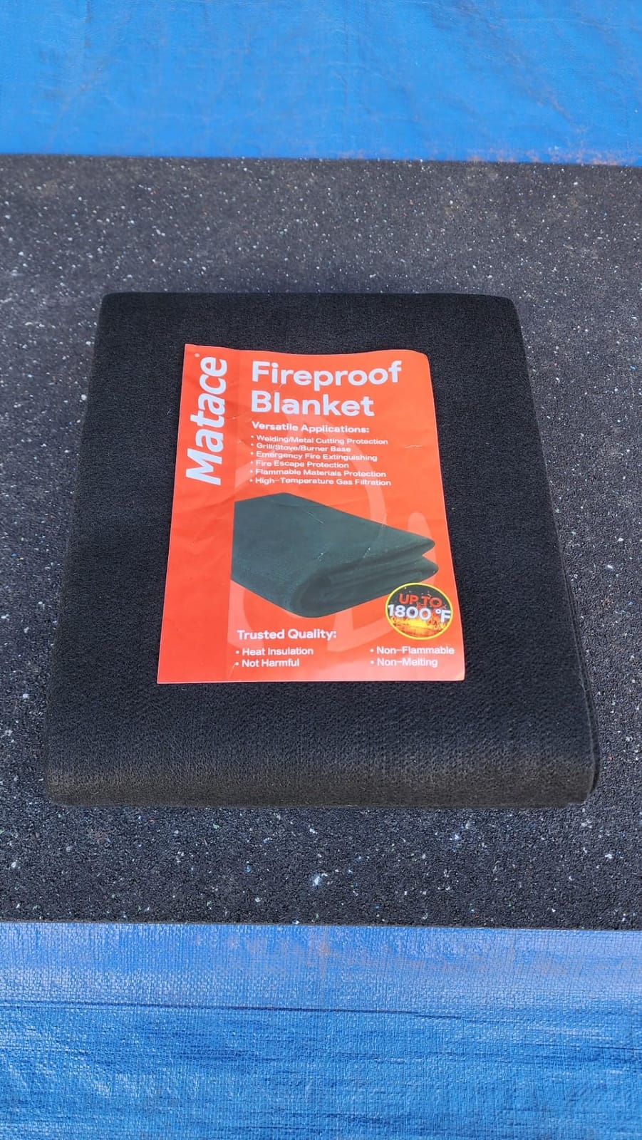 Welding Blanket Fireproof 4x6 Feet - Matace Carbon Felt Soldering Mat & Pad, 5mm Flame Retardant Fabric customer photo 2