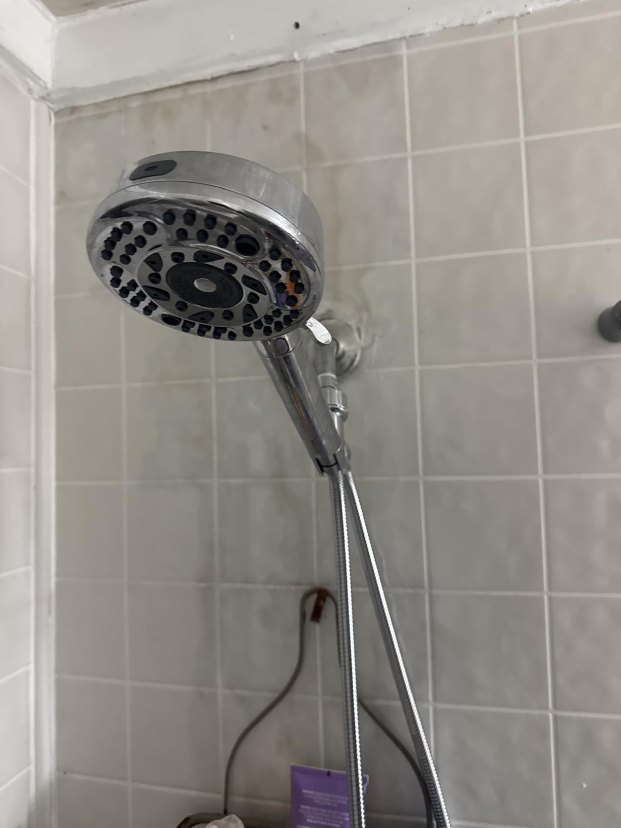 Filtered Shower Head with Handheld, 9-Spray Setting Detachable Showerhead with Filters, Shower Head for Hard Water - Filtered Chlorine, Improve Skin and Hair Texture, Chrome customer photo 2
