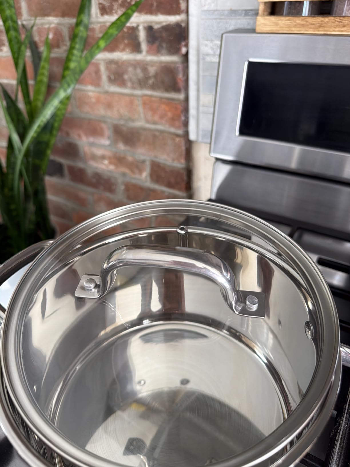 E-far 20 Qt Large Stock Canning Pot, Stainless Steel Stockpot with Lid customer photo 1